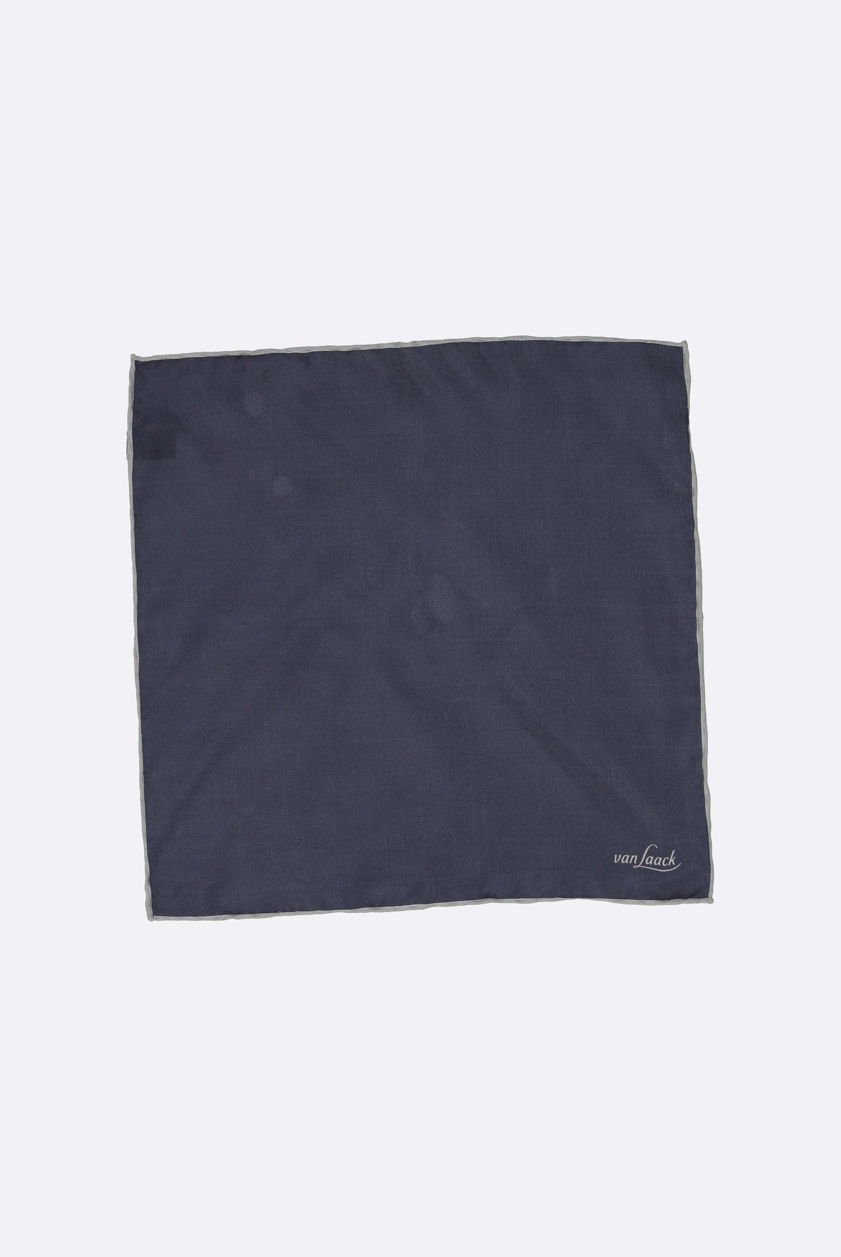 Einstecktuch aus Seide mit Kontrastrahmen