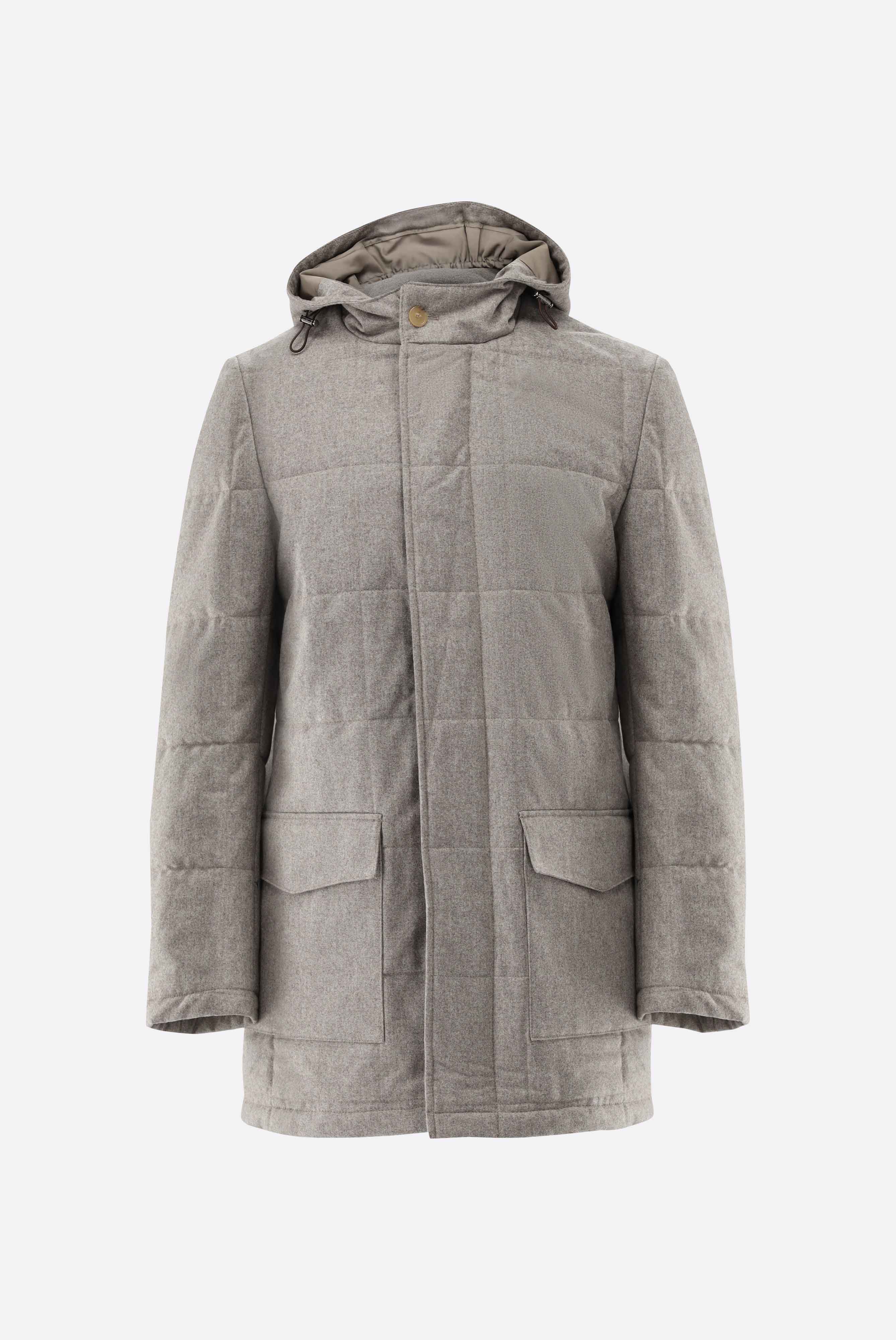 Parka aus gestepptem Flanell günstig online kaufen