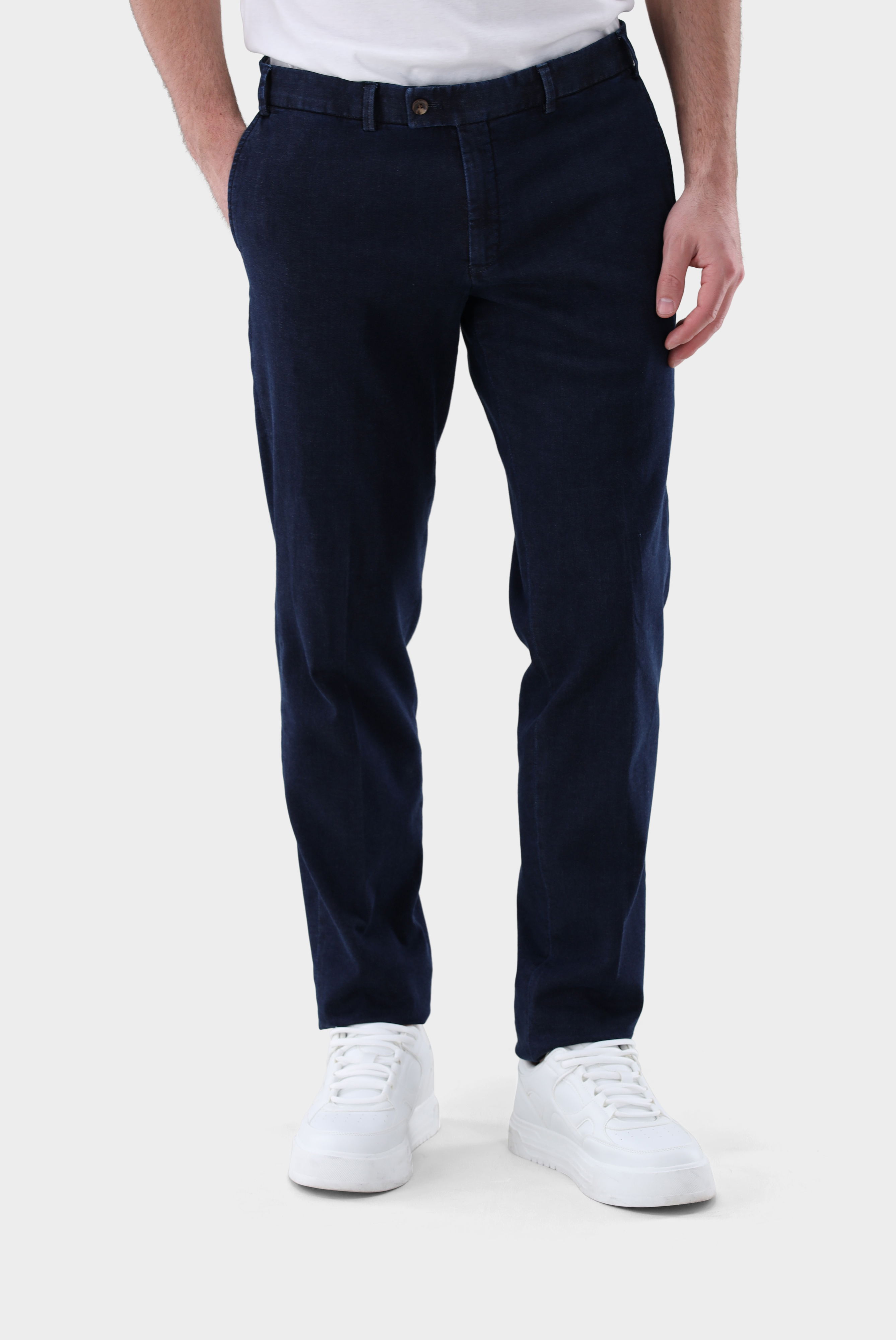 Chino mit Denim Optik Slim Fit