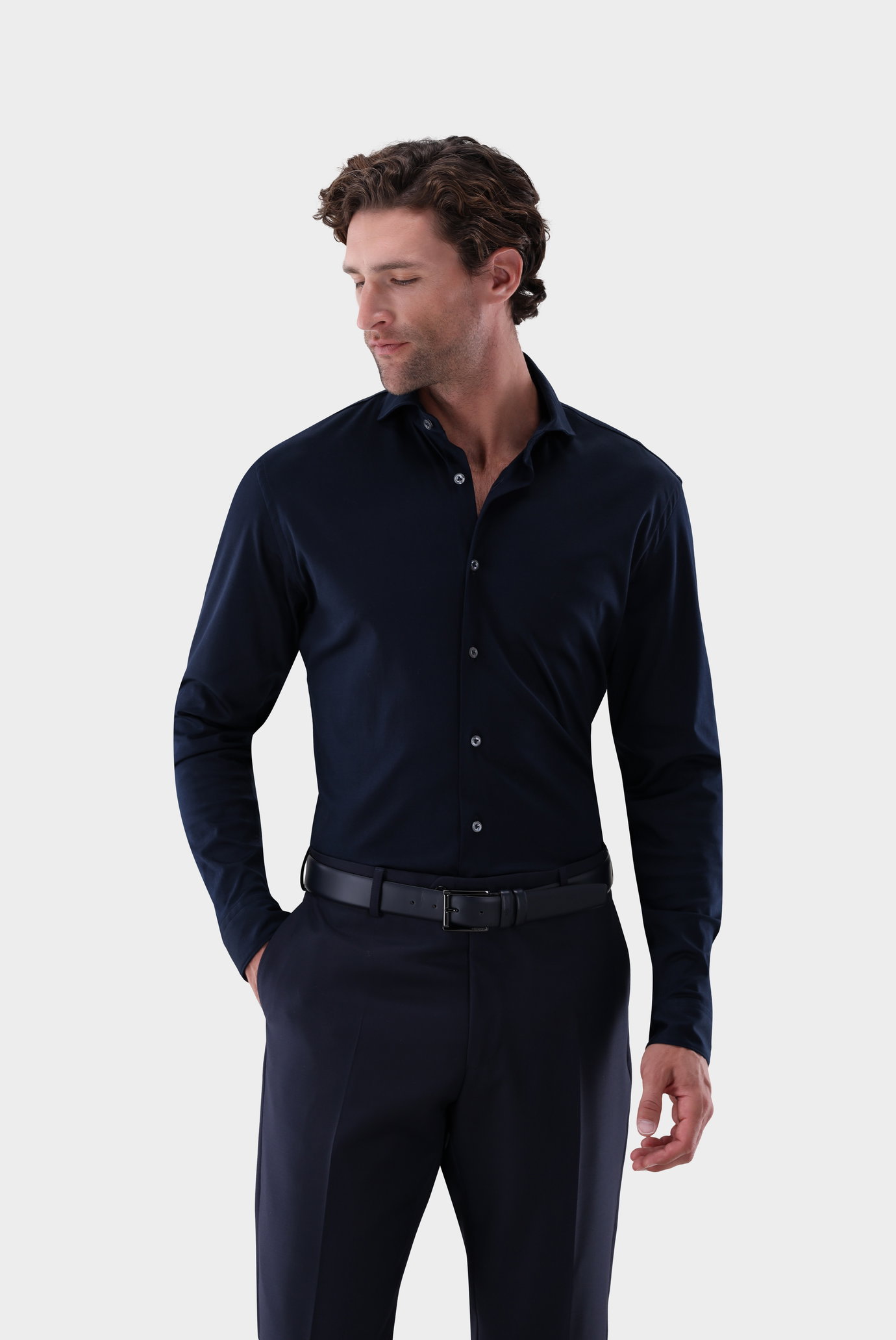 Áo sơ mi jersey dáng Tailor Fit