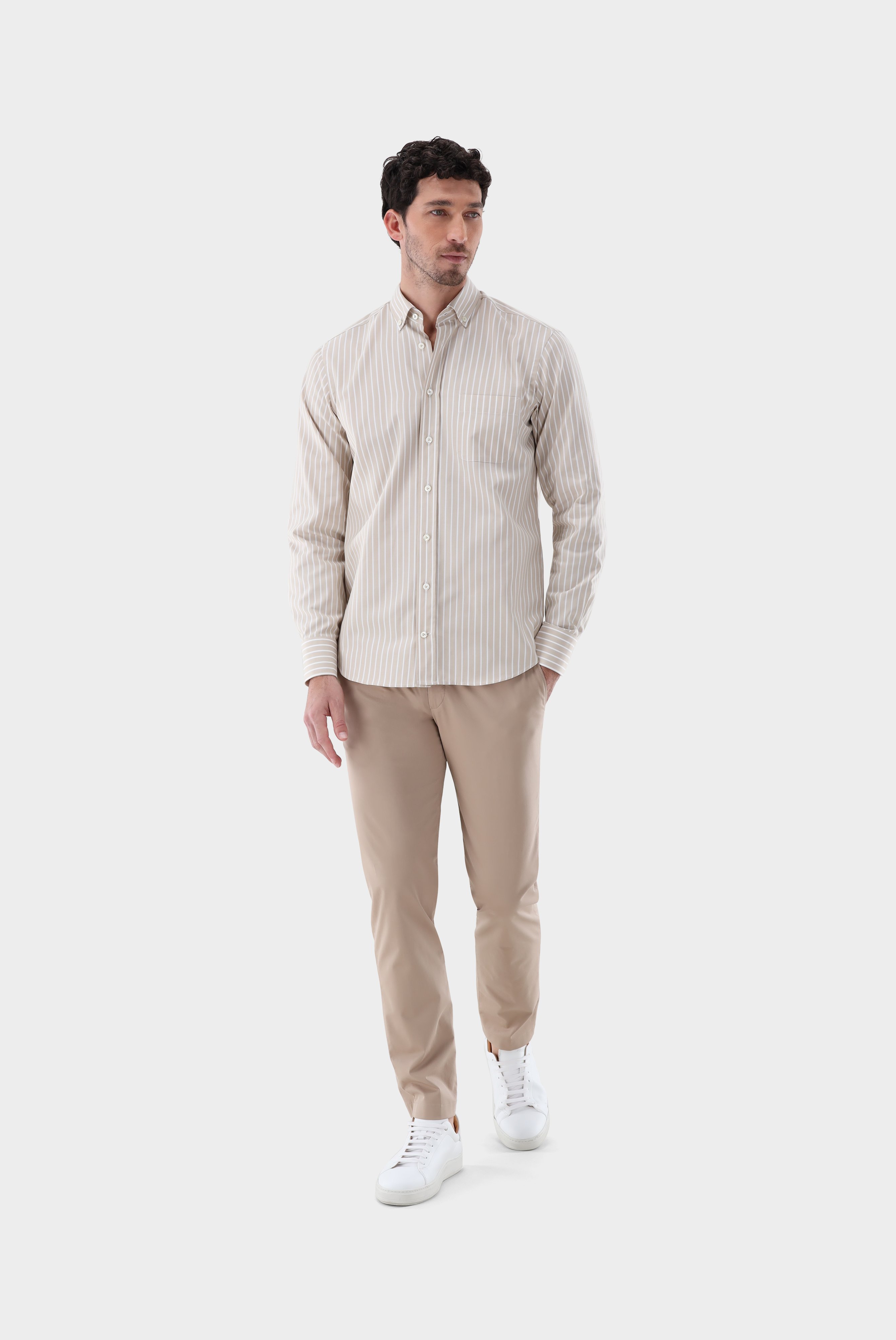 Casual Shirts+Striped Oxford Shirt Comfort Fit+20.2026.AV.151956.120.39