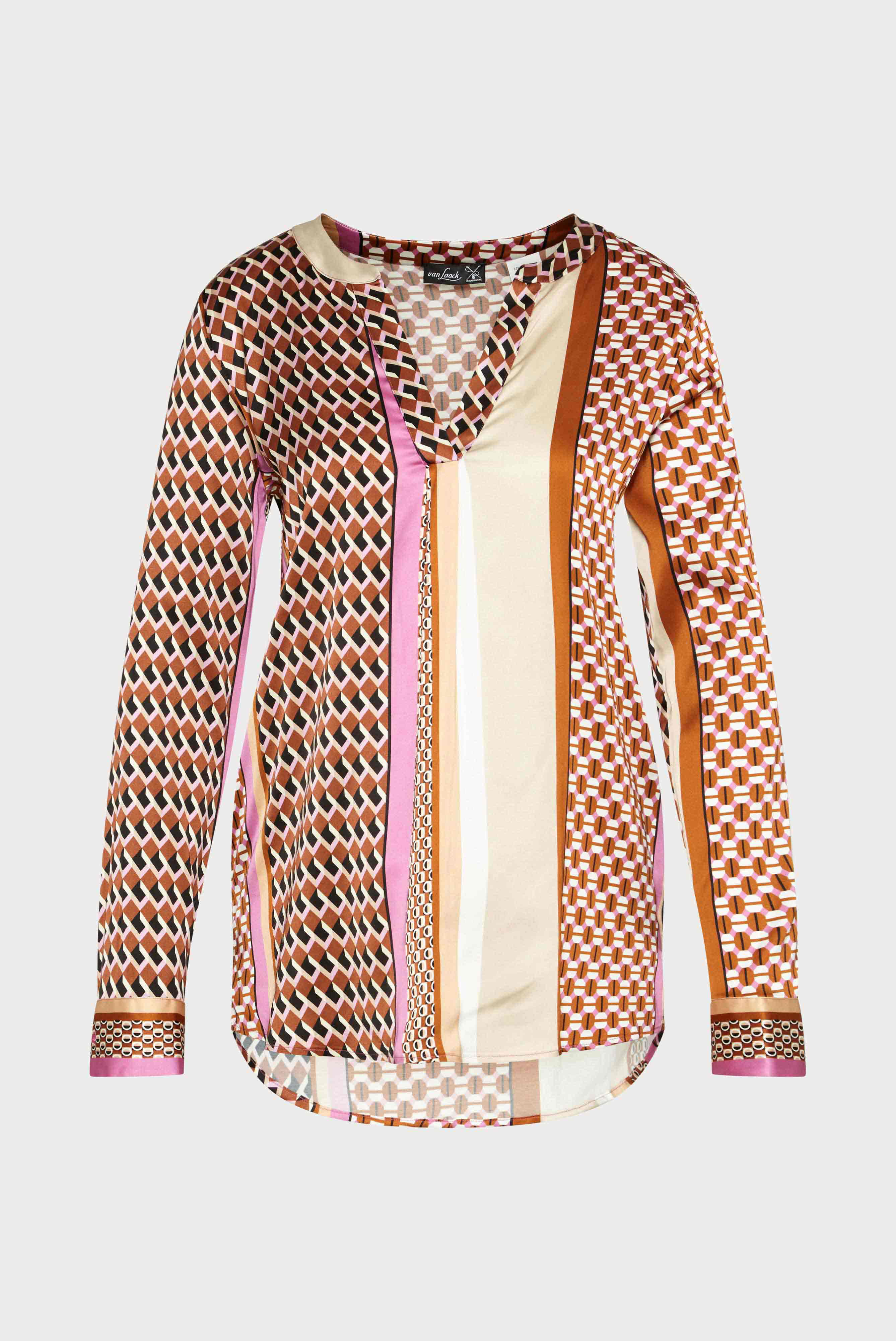 Casual Blouses+Tunic Blouse with geometric pattern+05.524O.FG.172127.641.38