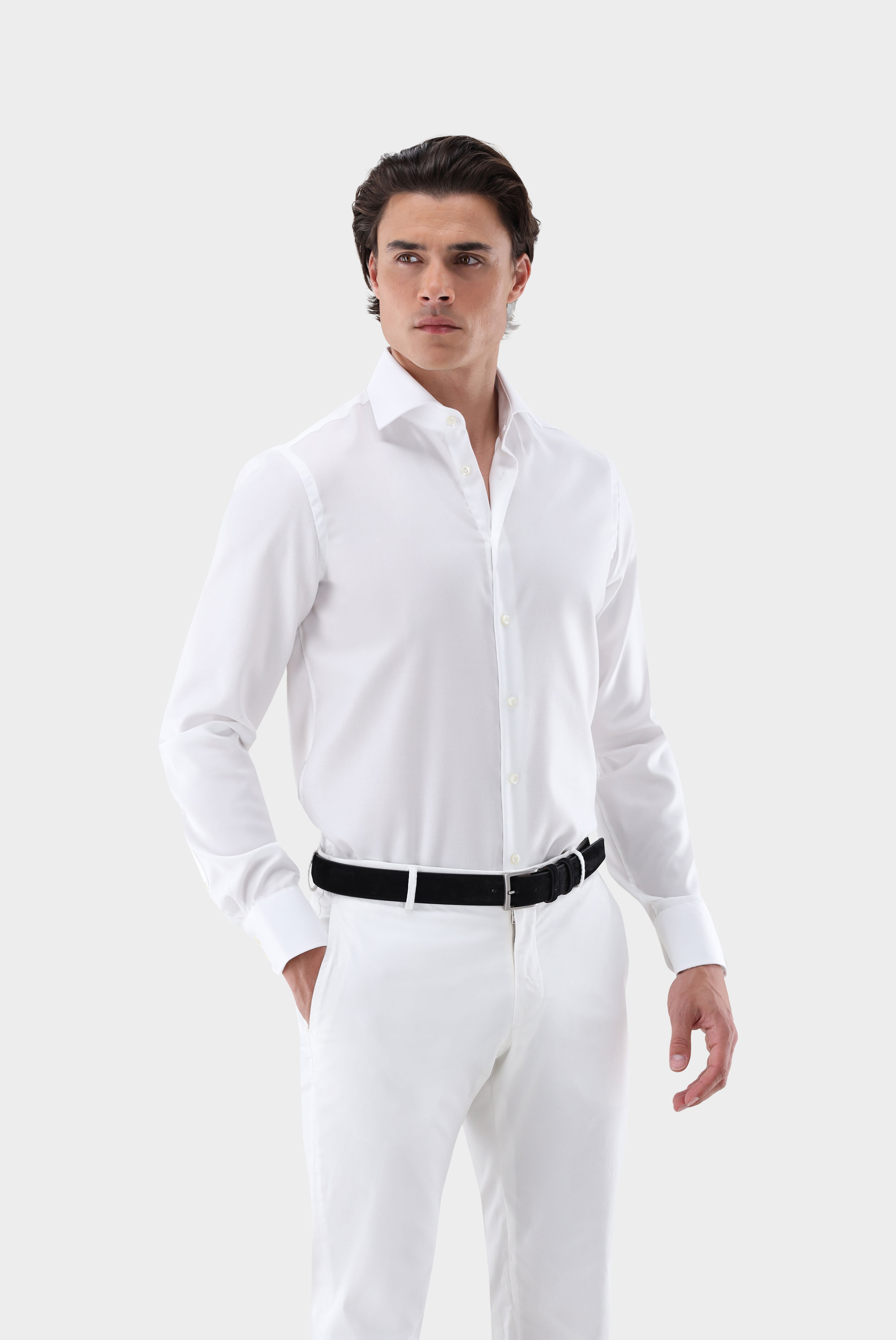 Natté-Hemd bügelfrei Slim Fit