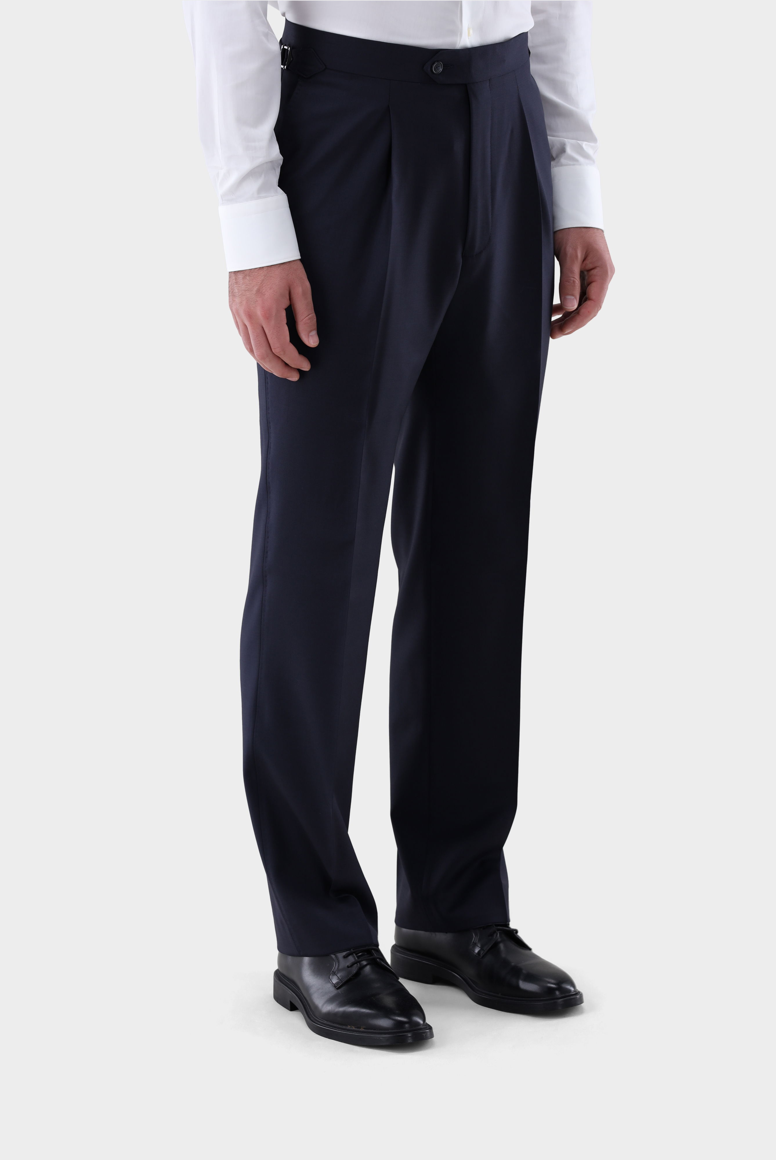 Hose aus Wolle mit hohem Bund und Wide Leg