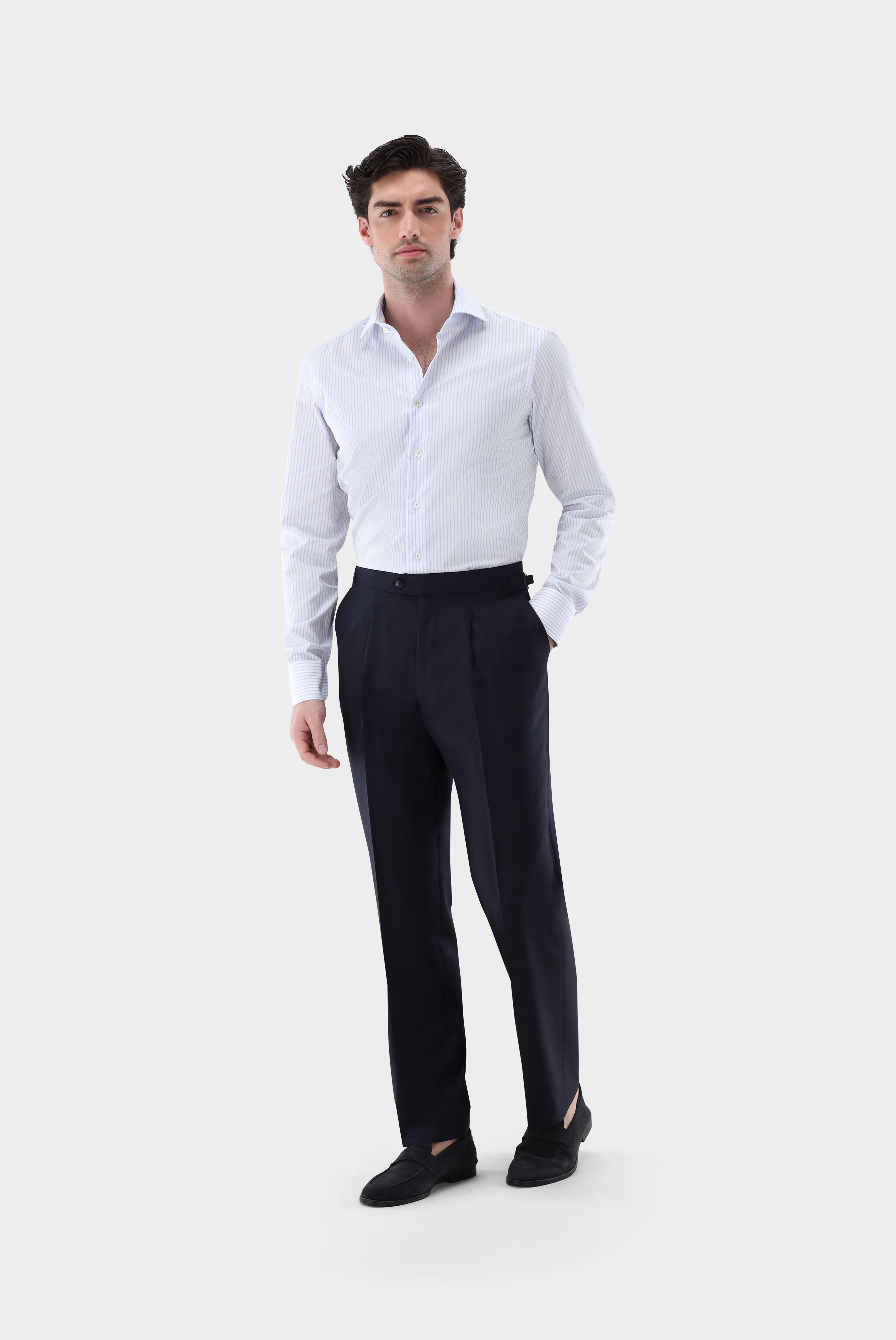 Bügelfreies Businesshemd gestreift Tailor Fit günstig online kaufen