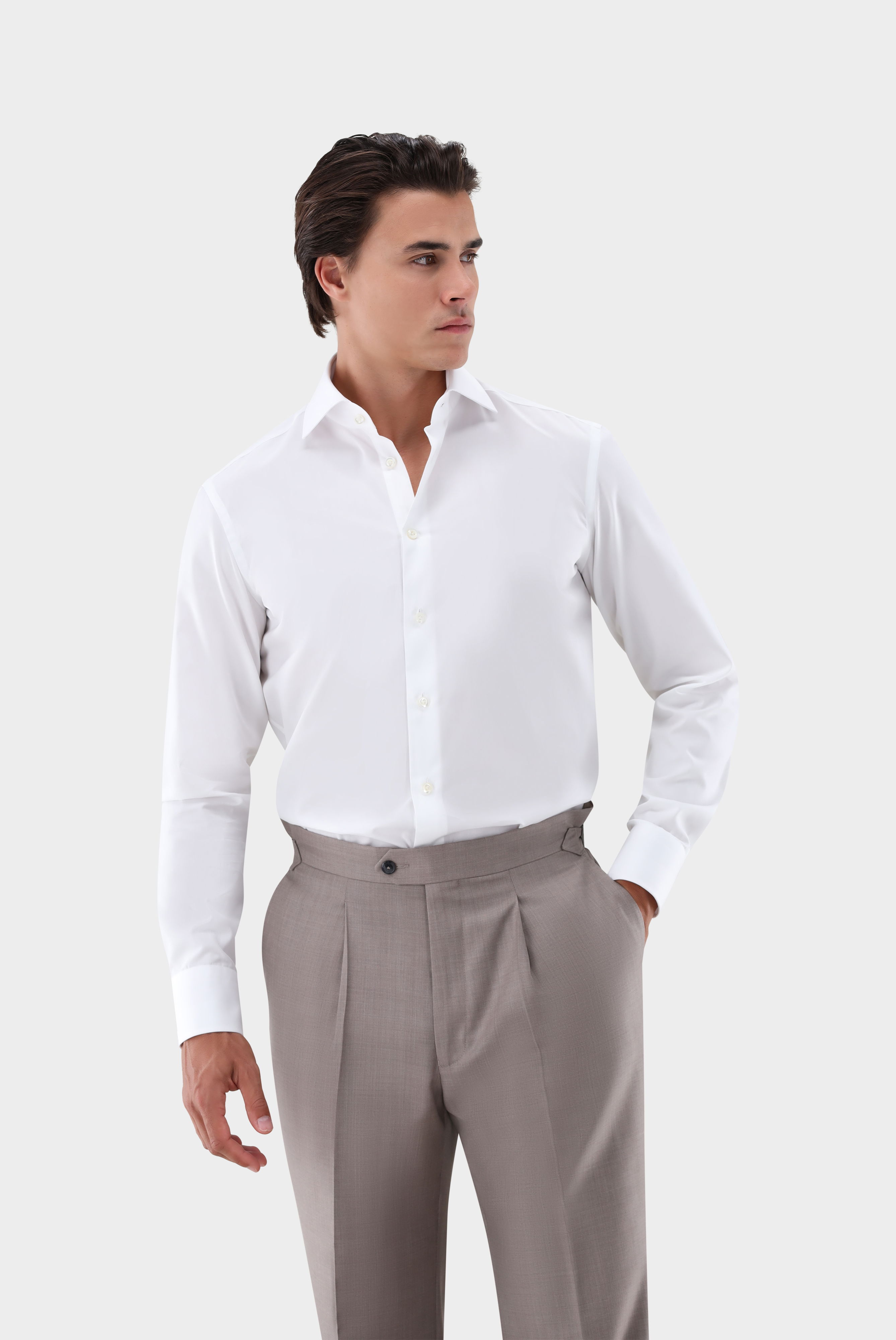 Popeline-Hemd Tailor Fit