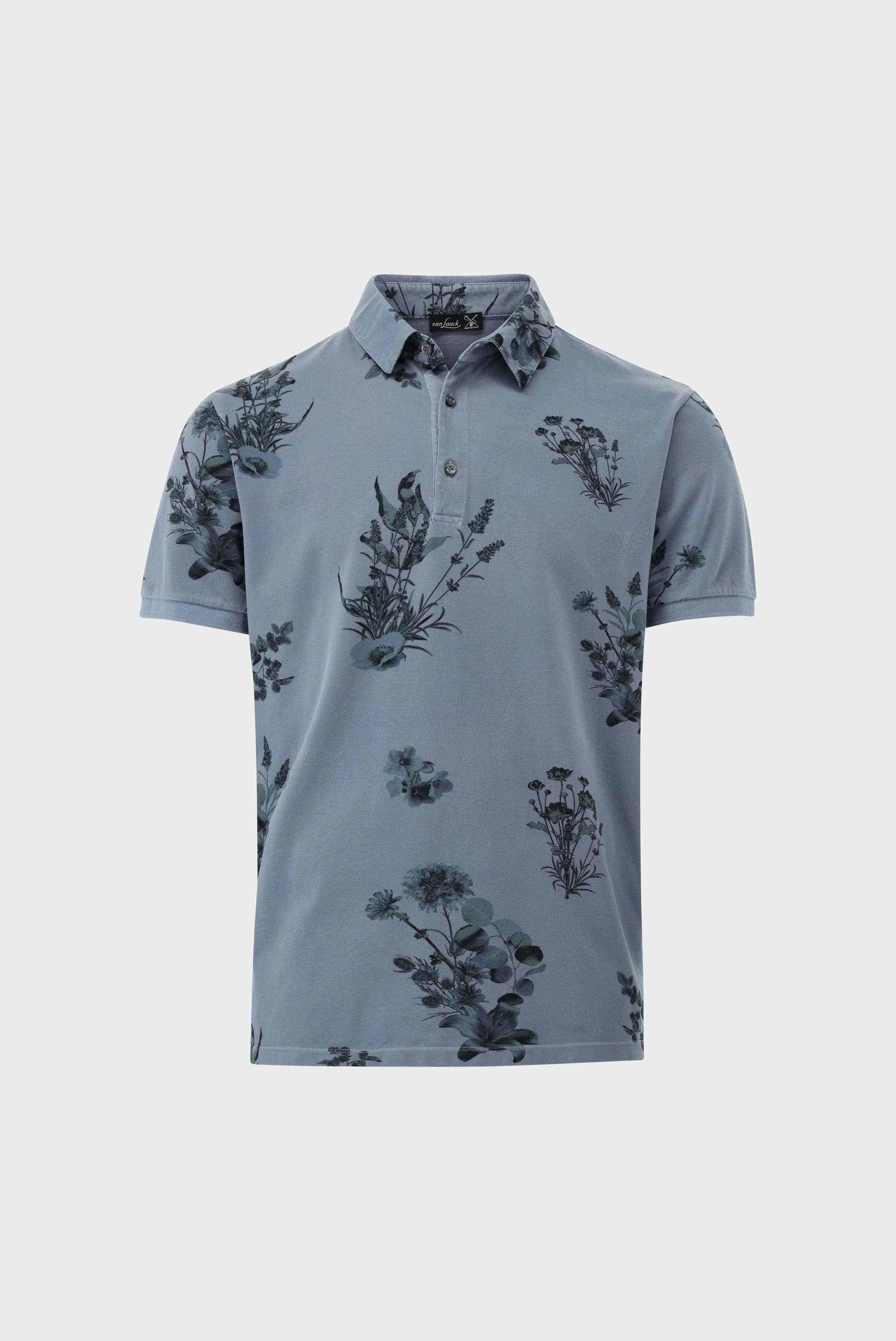 Poloshirts+Garment dyed Piquet Polo with Print+20.1650.SY.Z20047.760.M