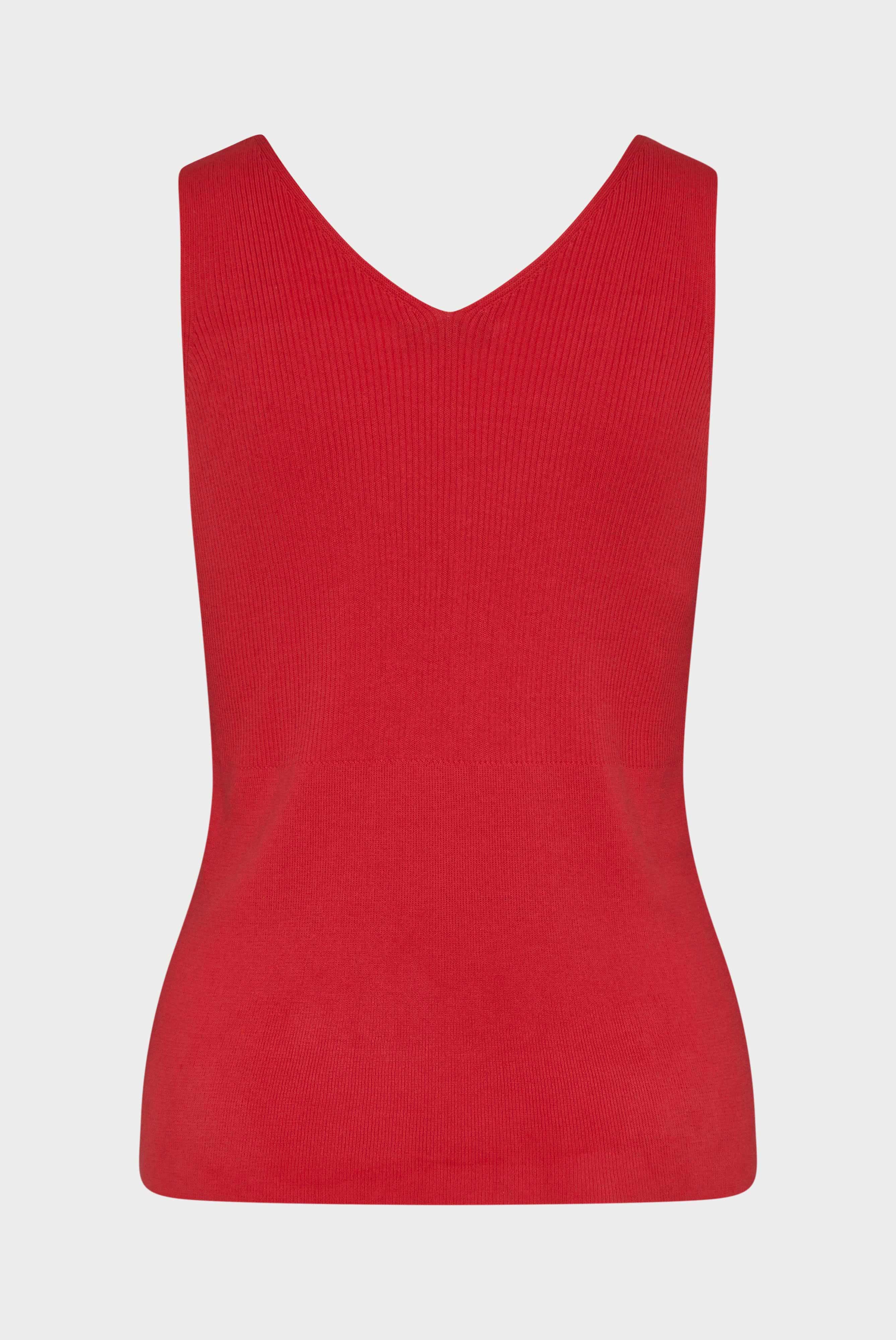 Tops & T-Shirts+Slim Fit Tanktop aus Baumwolle Rot+09.9966..S00192.540.M