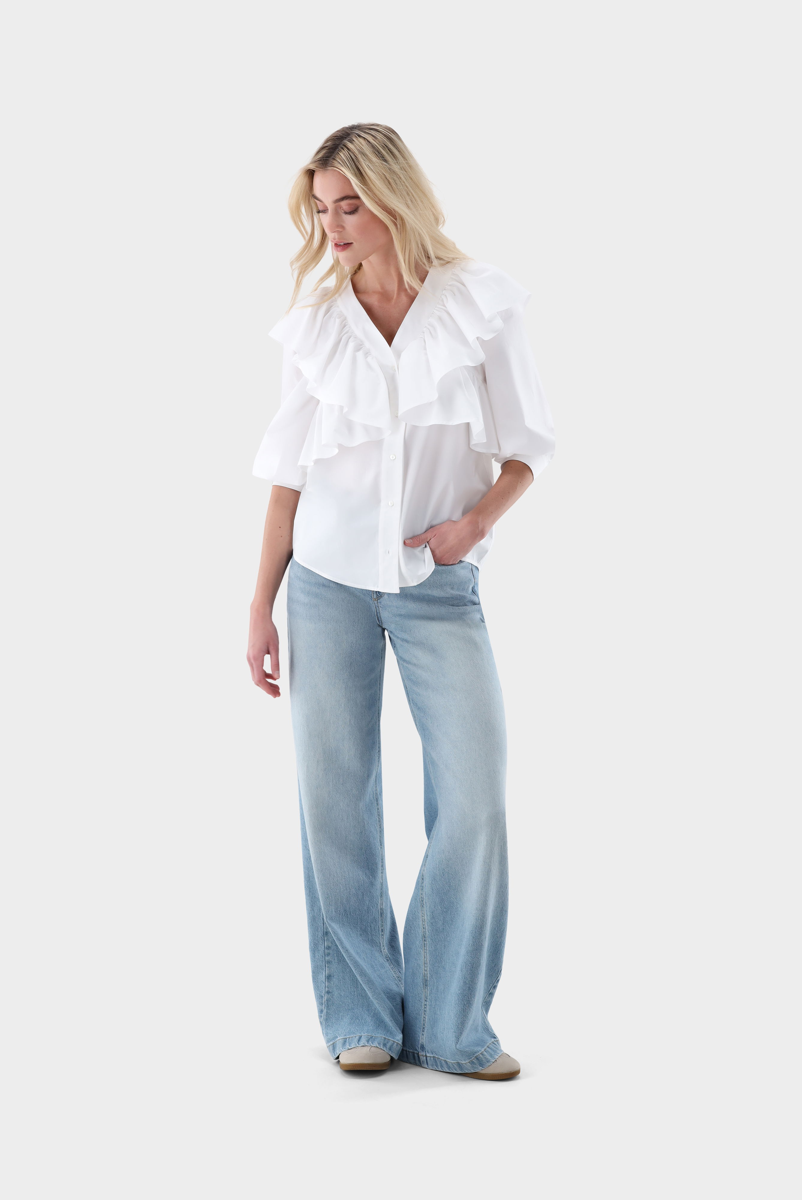 Bluse mit Rüschen günstig online kaufen