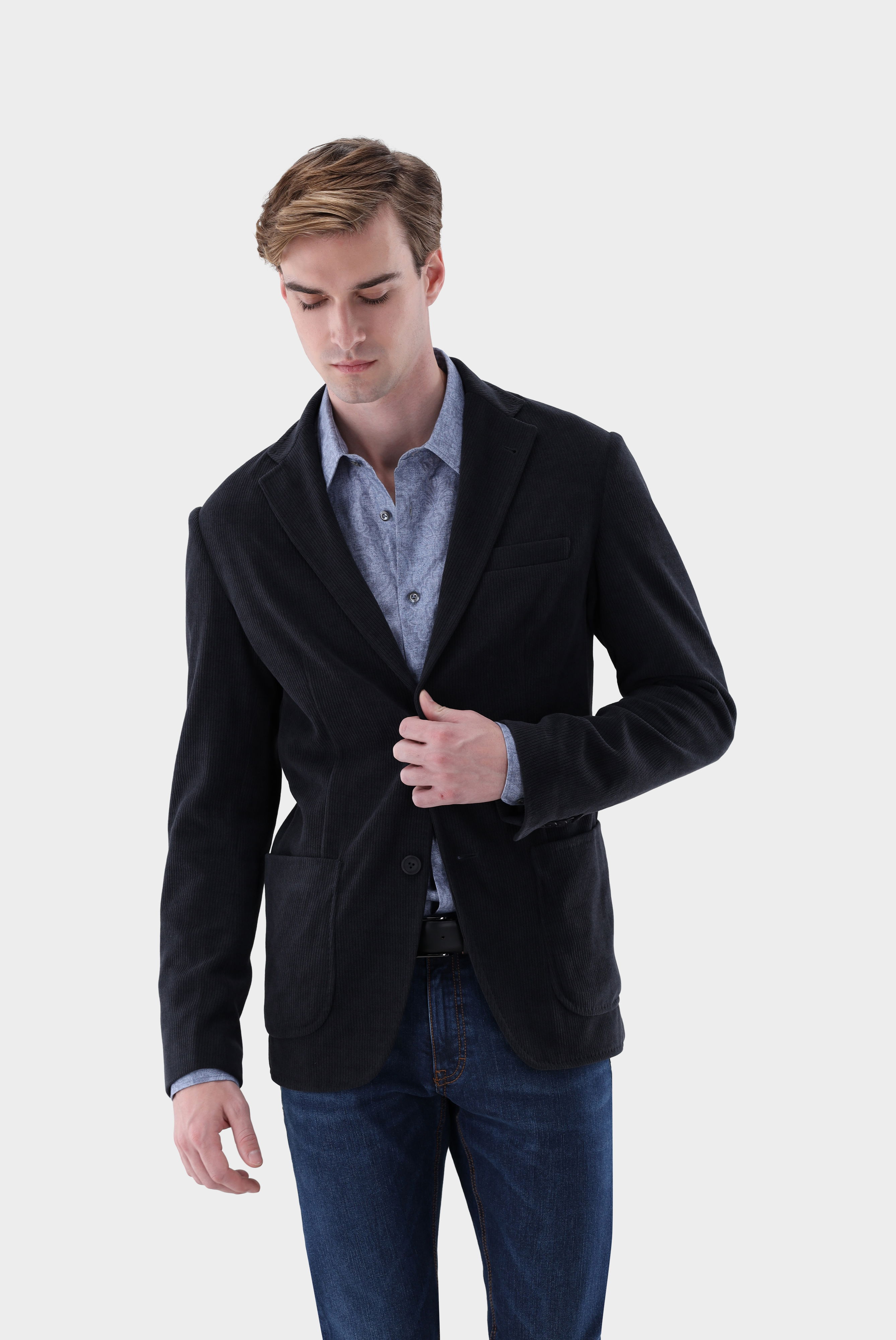 Sakko gerippt aus Samt