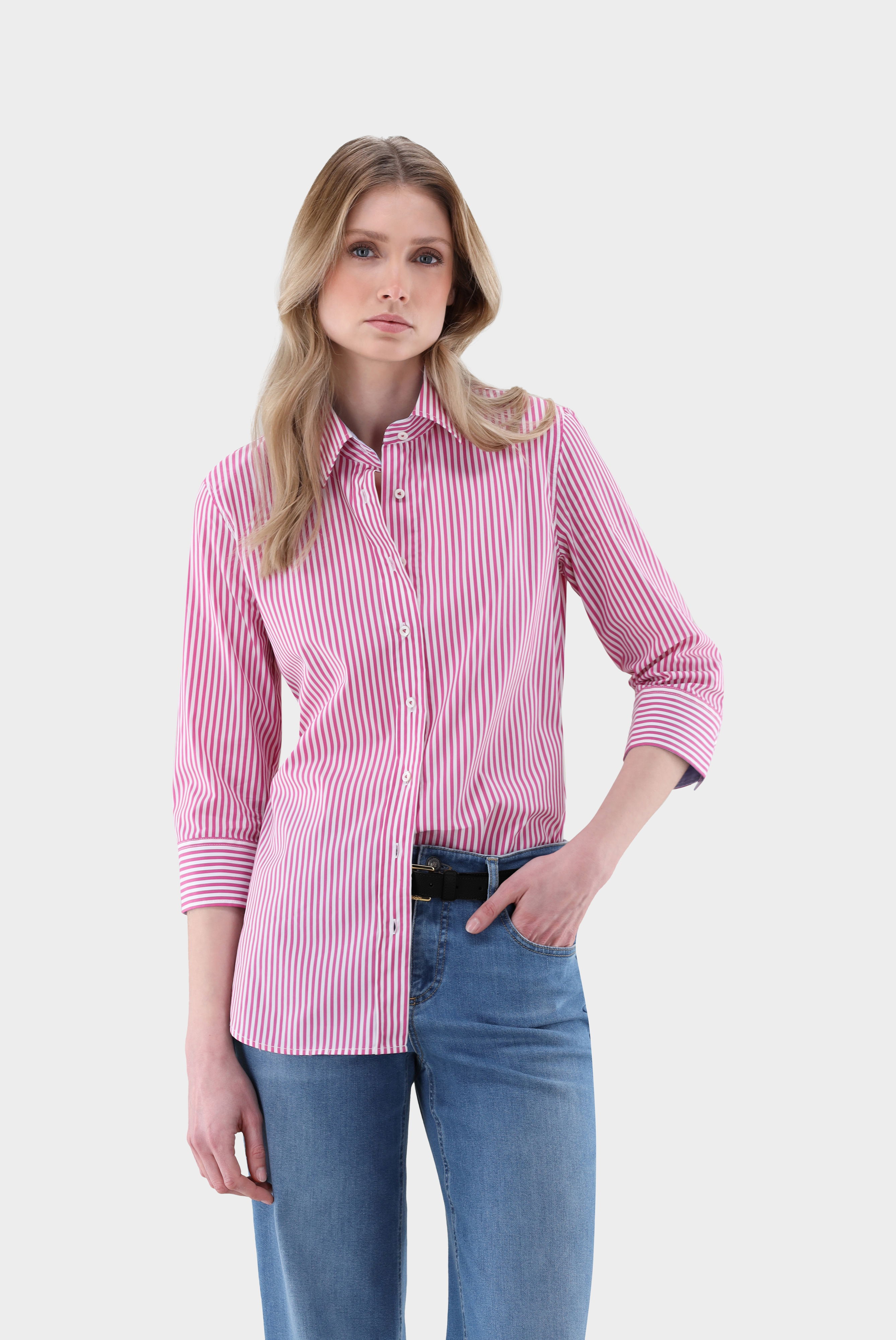 Striped Shirt with Contrast Details