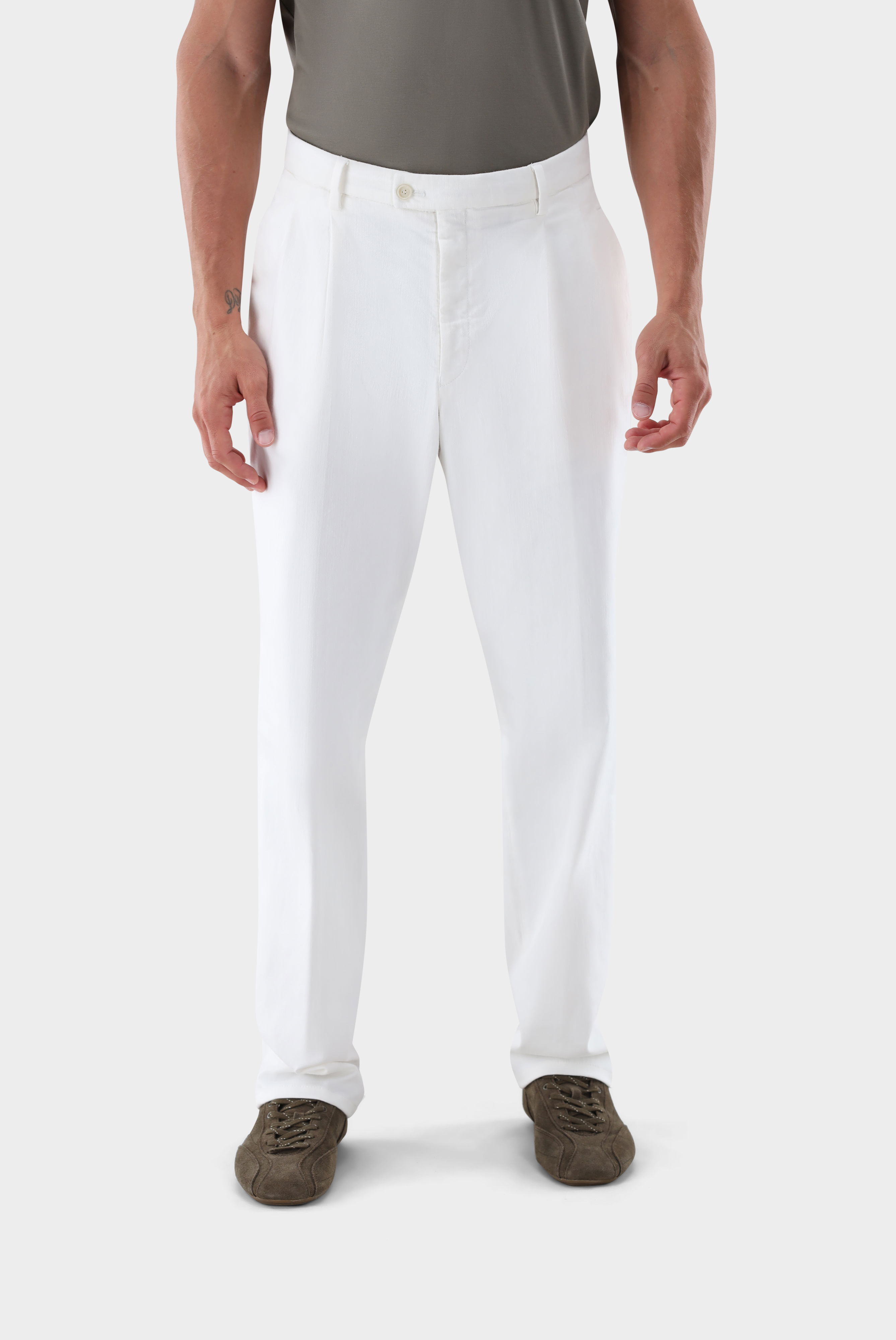 Chino aus Baumwolle mit Wide Leg