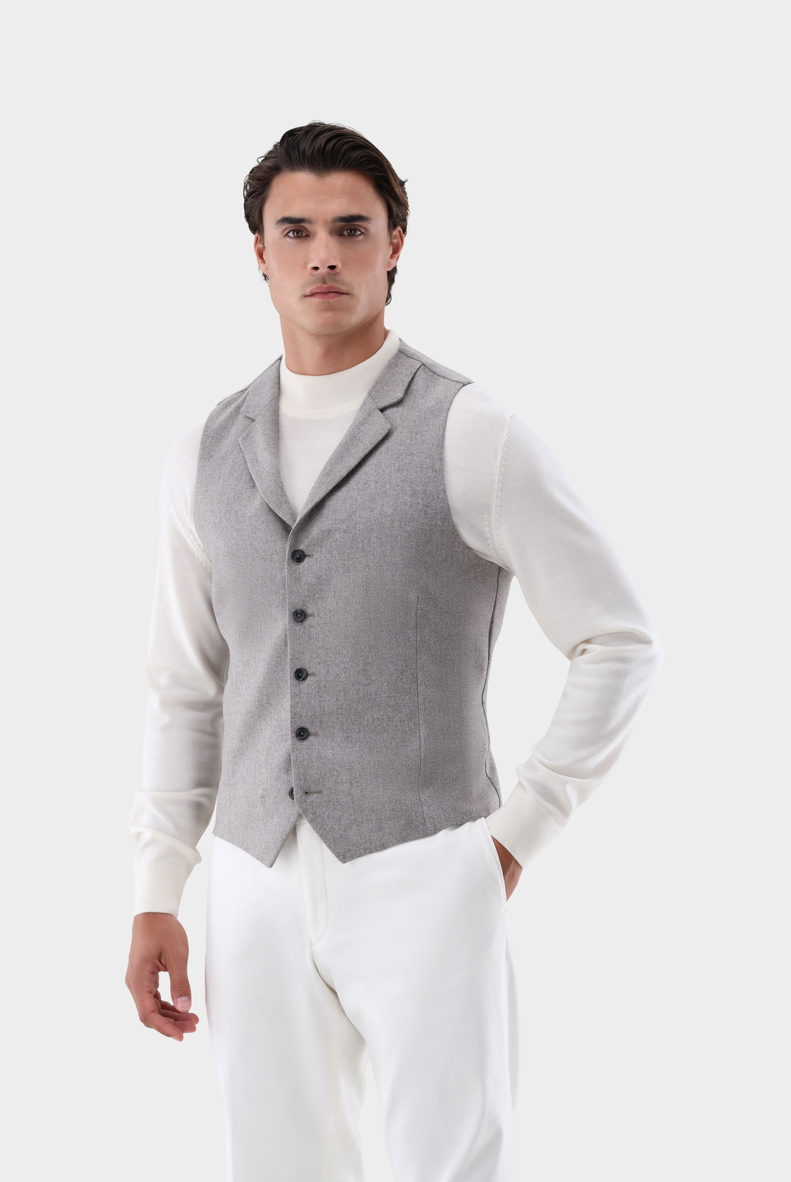 Weste aus Woll-Flanell