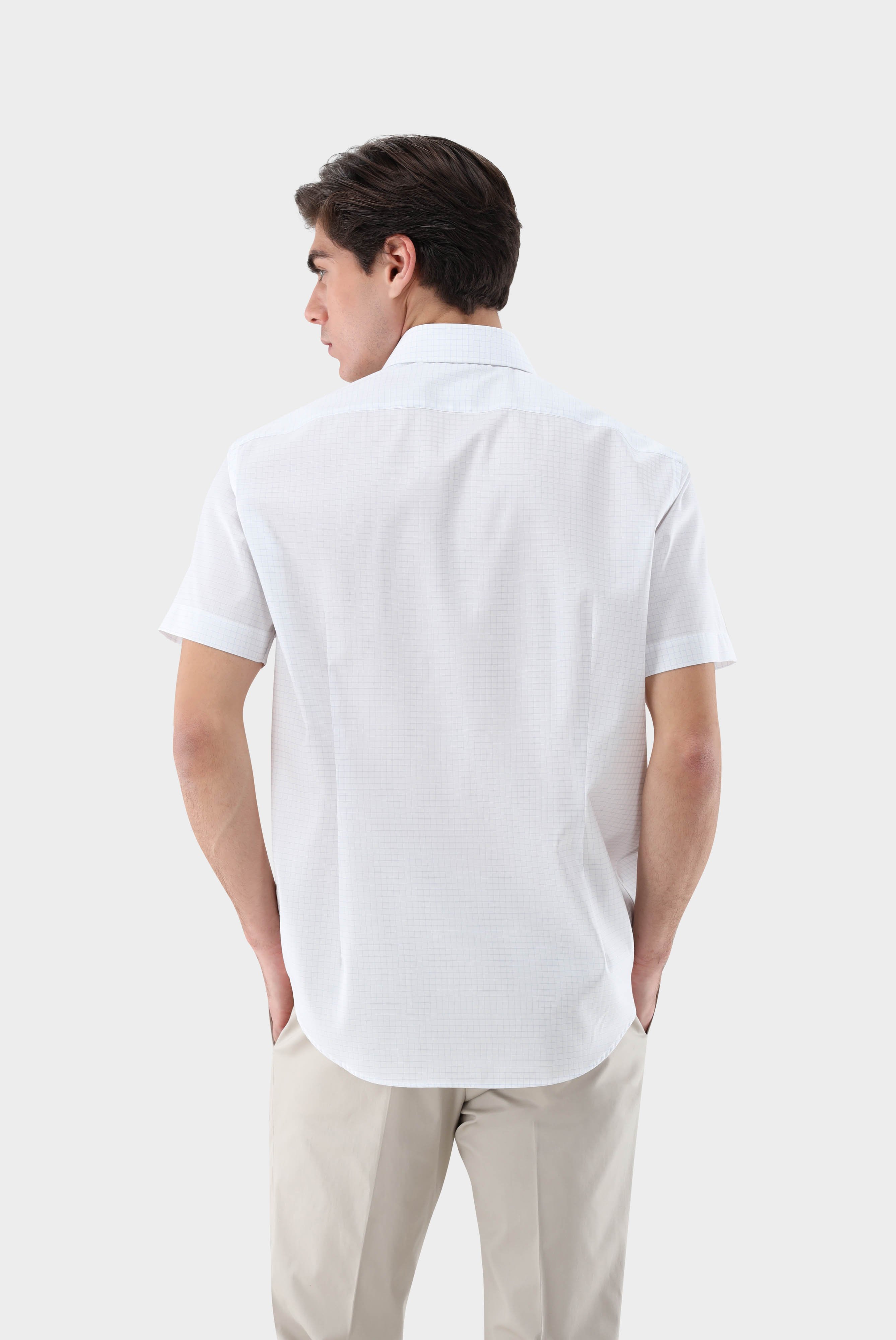 Casual Shirts+Wrinkle free checked Short-Sleeve Shirt+20.2048.QM.161105.007.38