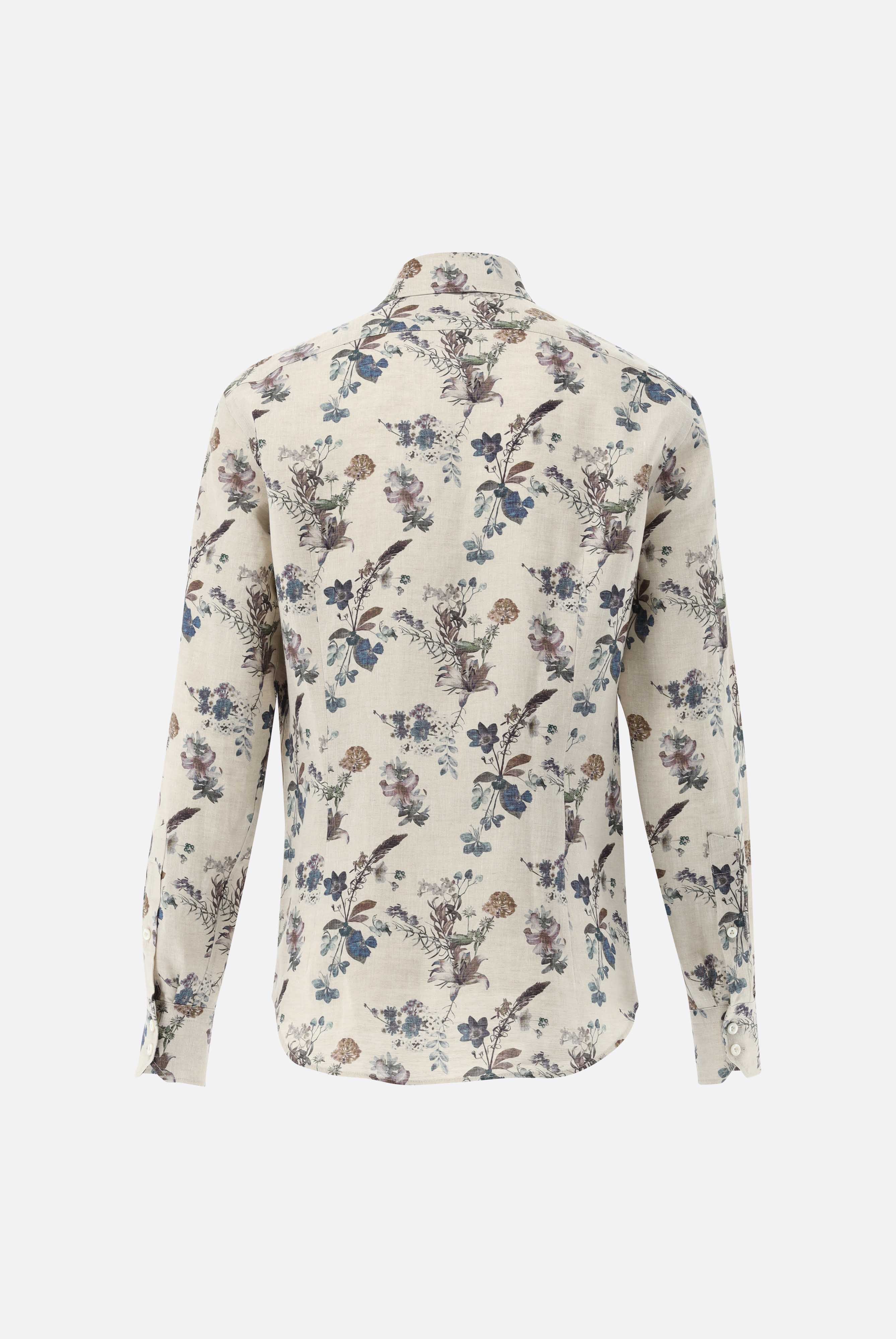 Casual Hemden+Leinenhemd mit Blumen-Druck Tailor Fit+20.2016.9V.172037.118.39