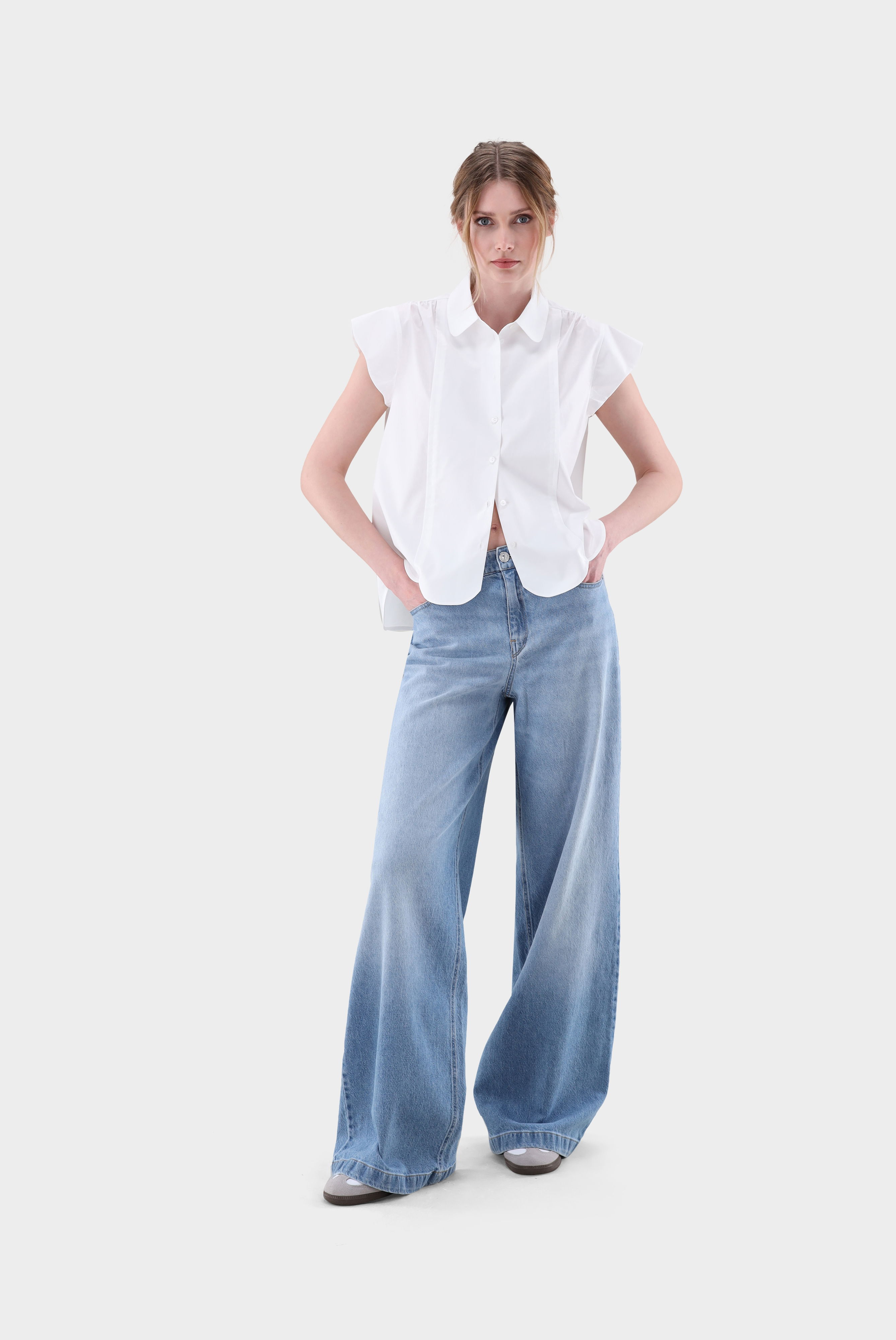Ärmellose Cropped Bluse günstig online kaufen