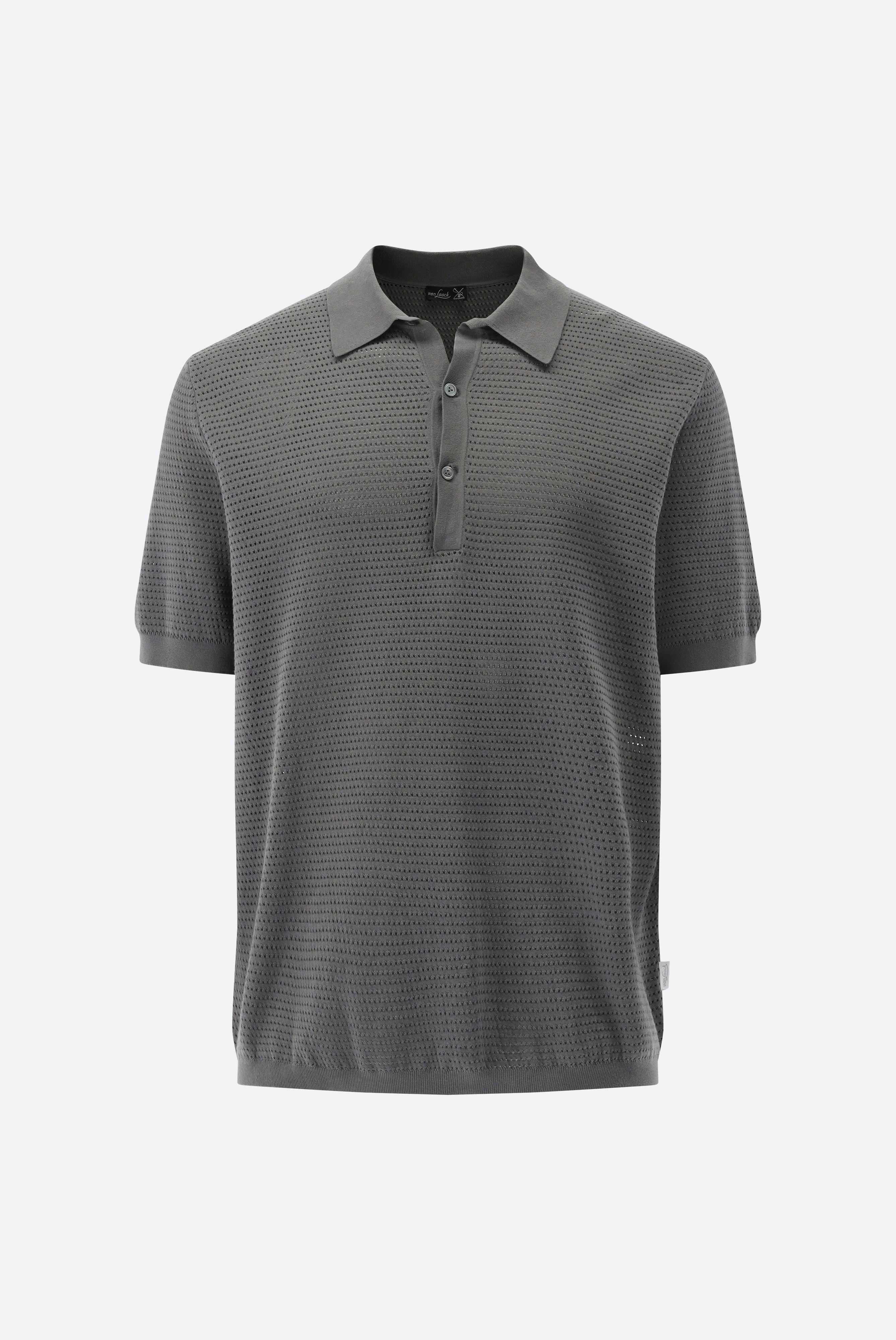 Poloshirts+Polo Shirt with Mesh Structure in Air Cotton+82.8651..S00267.070.S