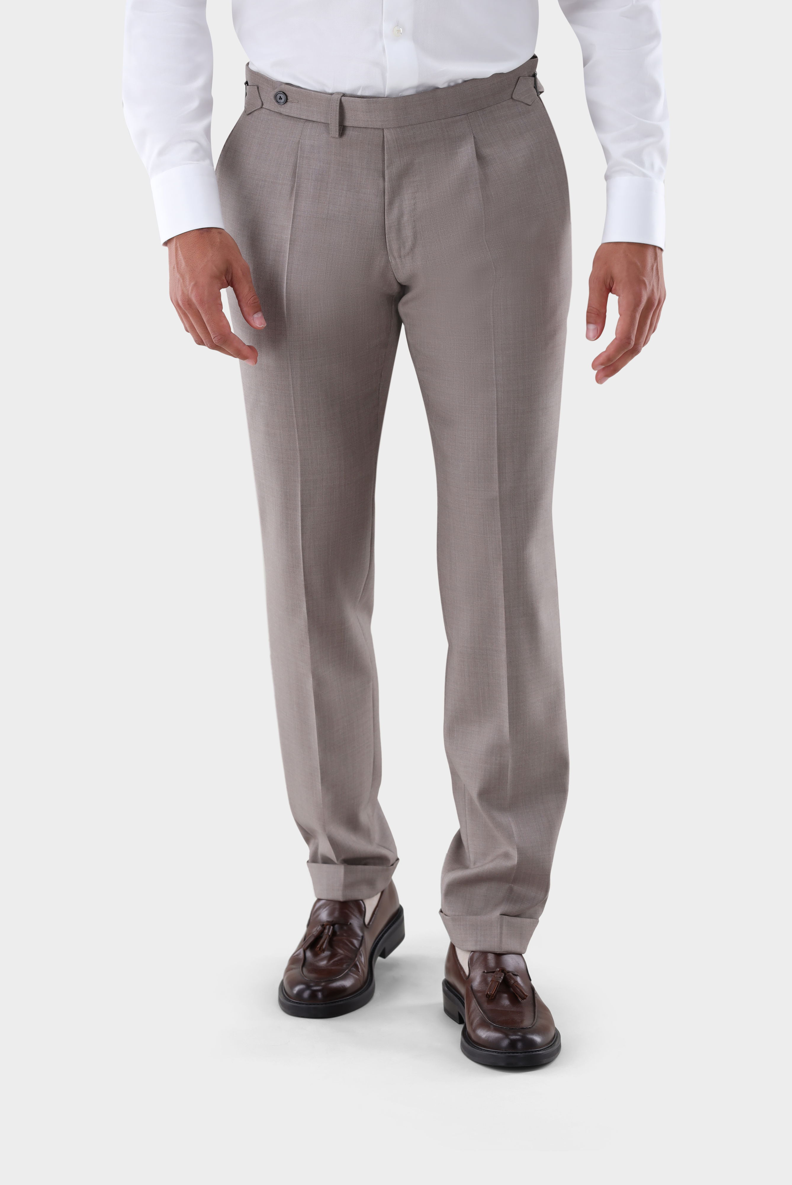 Hose aus Wolle mit Slim Leg