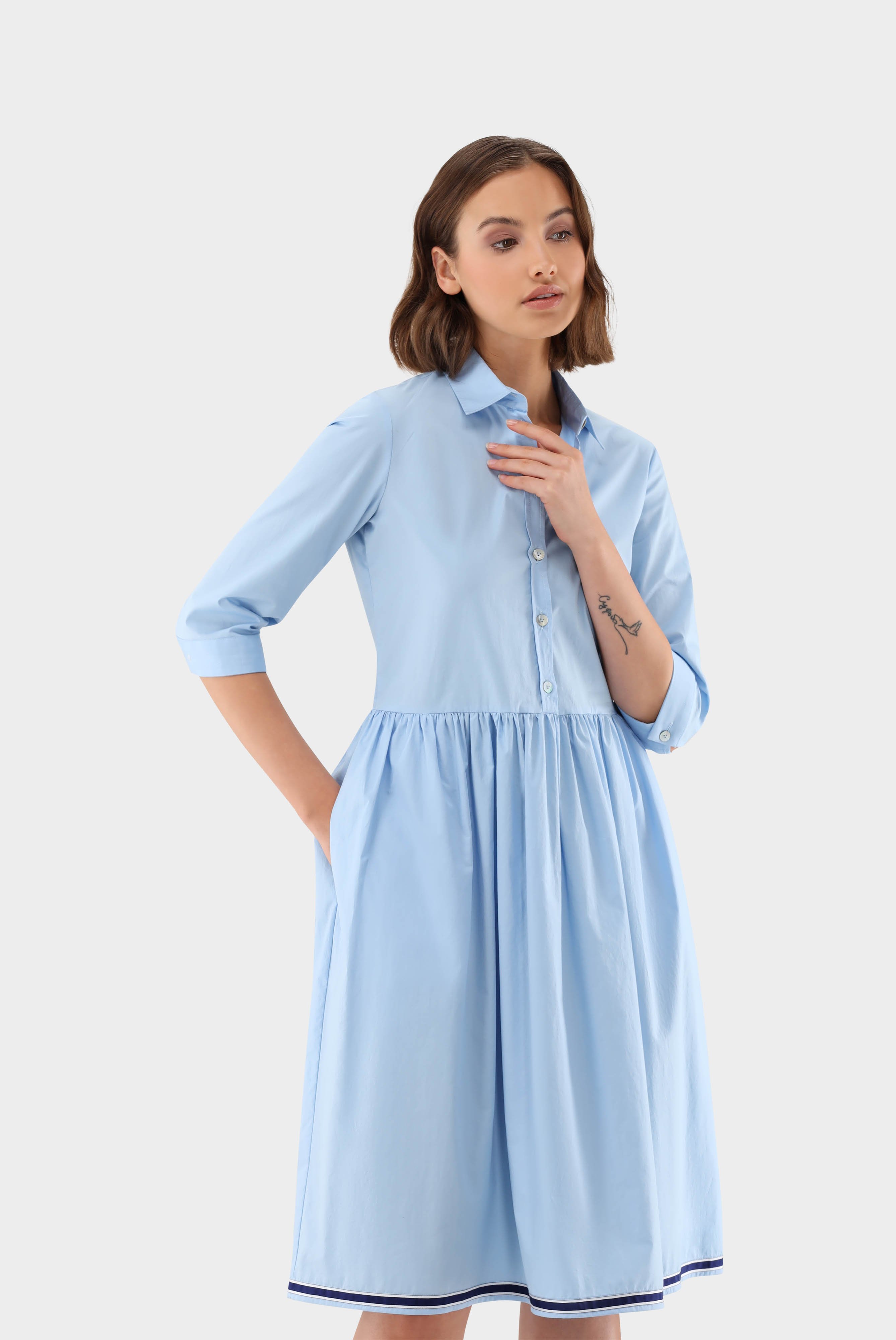 Kleider & Röcke+Hemdblusenkleid aus Baumwollstretch+05.658Y.Y6.H00240.730.40