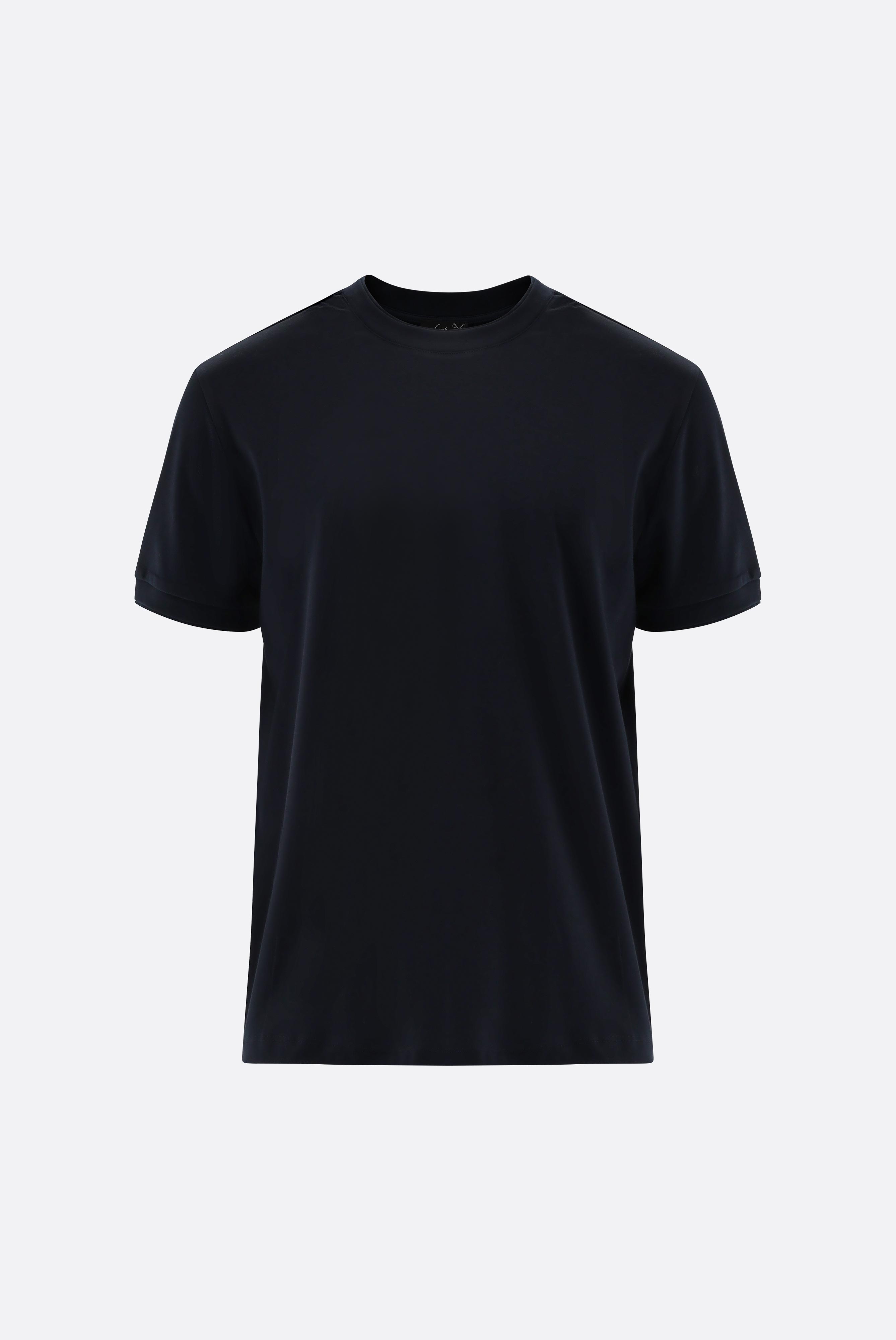 Rundhals T-Shirt mit Paspel Detail günstig online kaufen