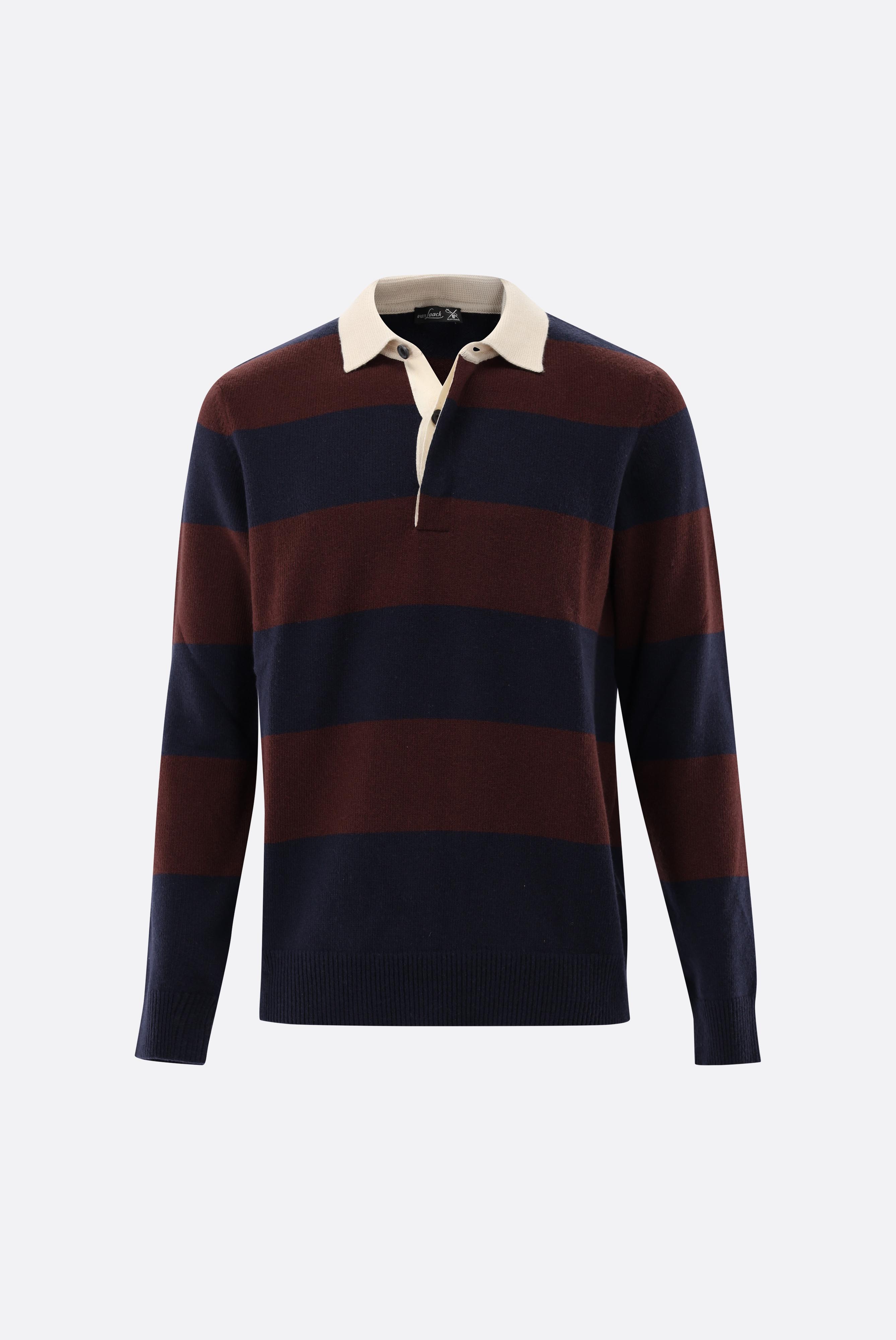 Knit Rugbyshirt with cashmere