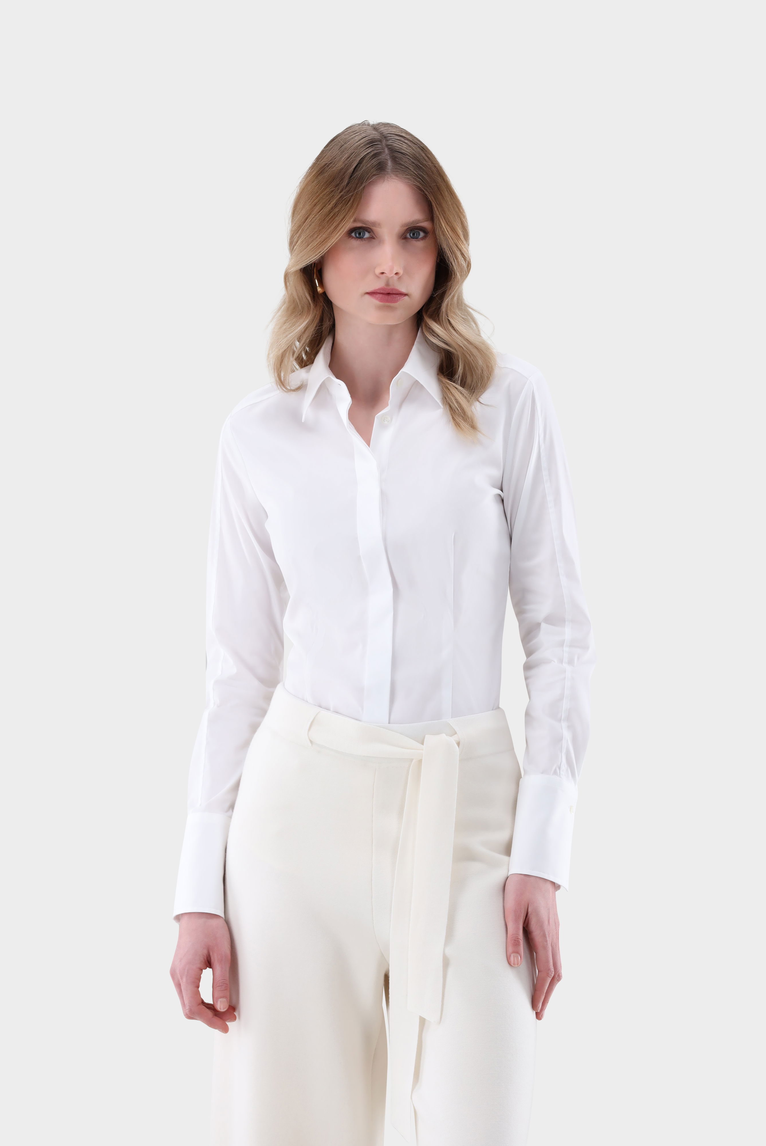 Hemdbluse mit Stretch Slim Fit