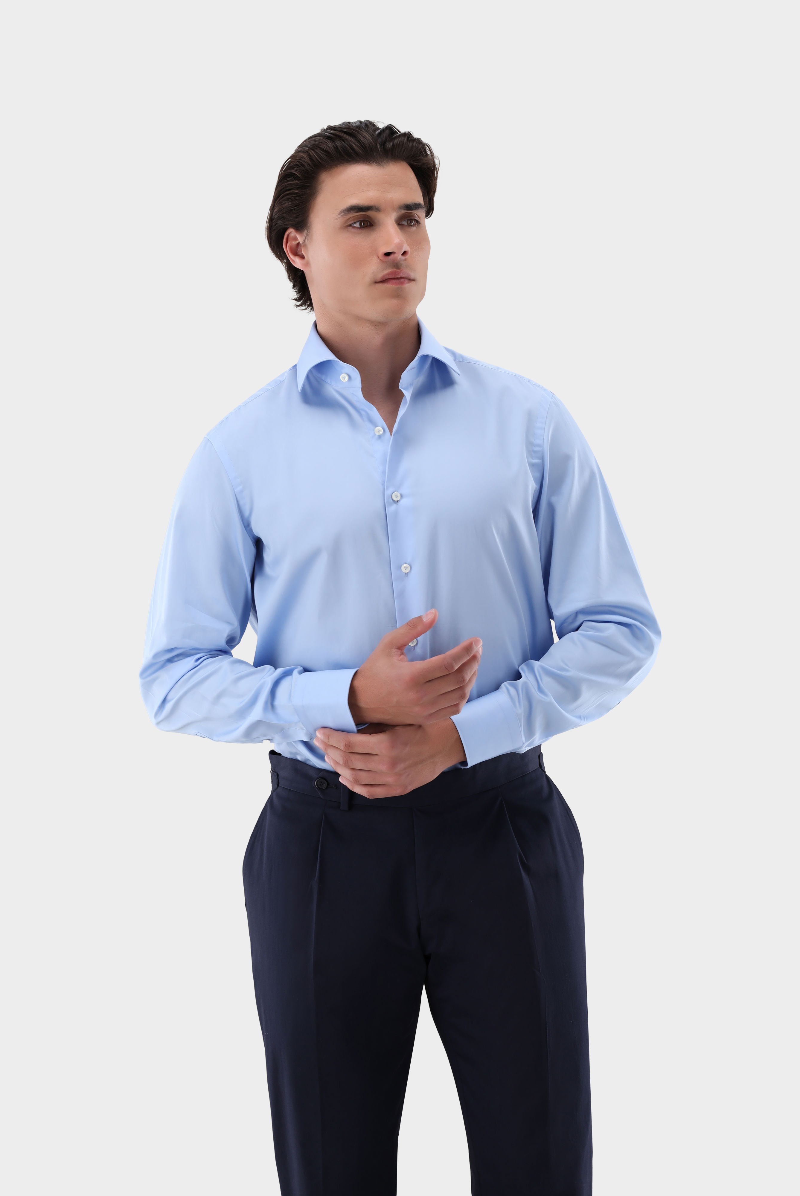 Businesshemd aus Baumwoll-Dobby Tailor Fit