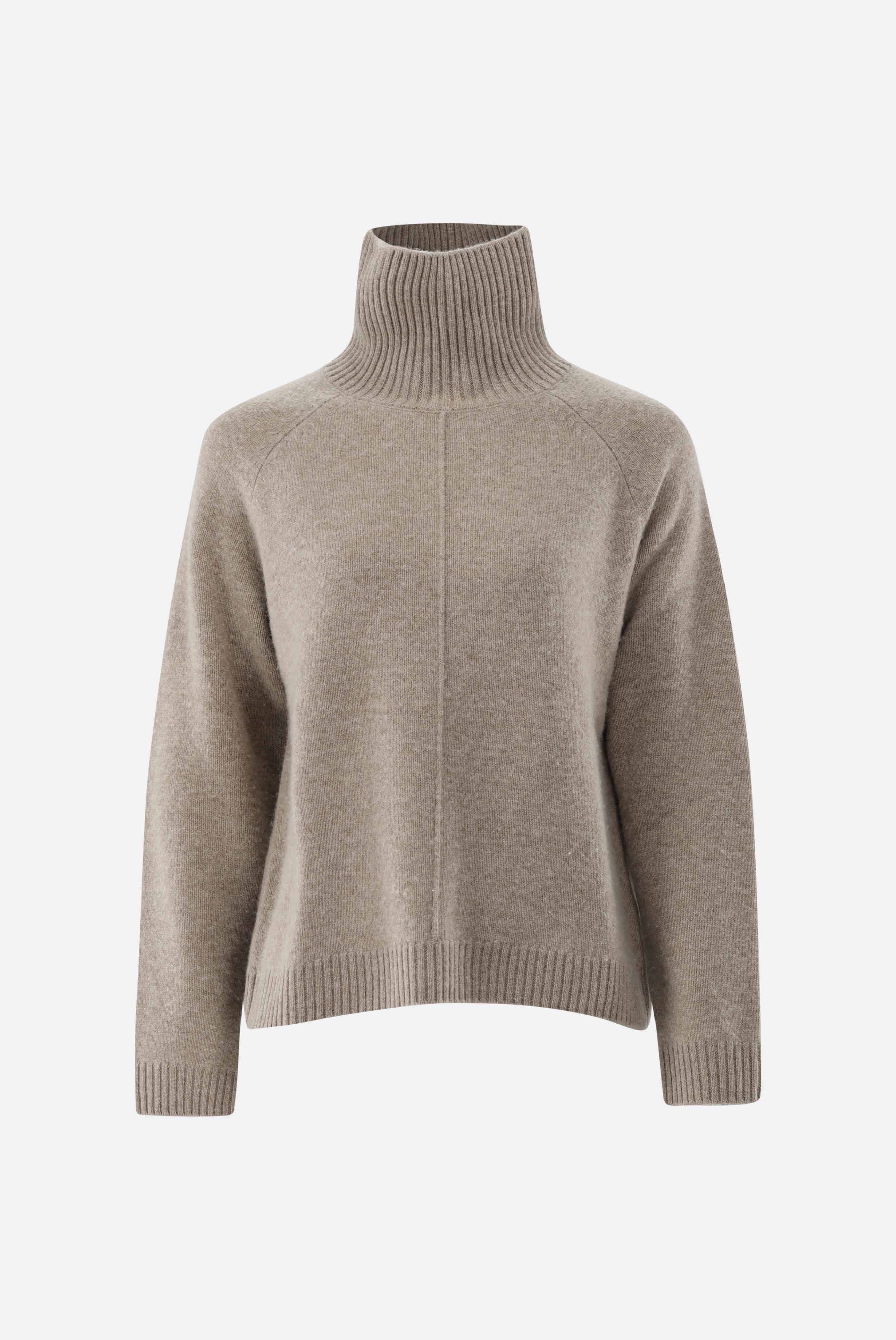 Rollkragenpullover aus Wolle