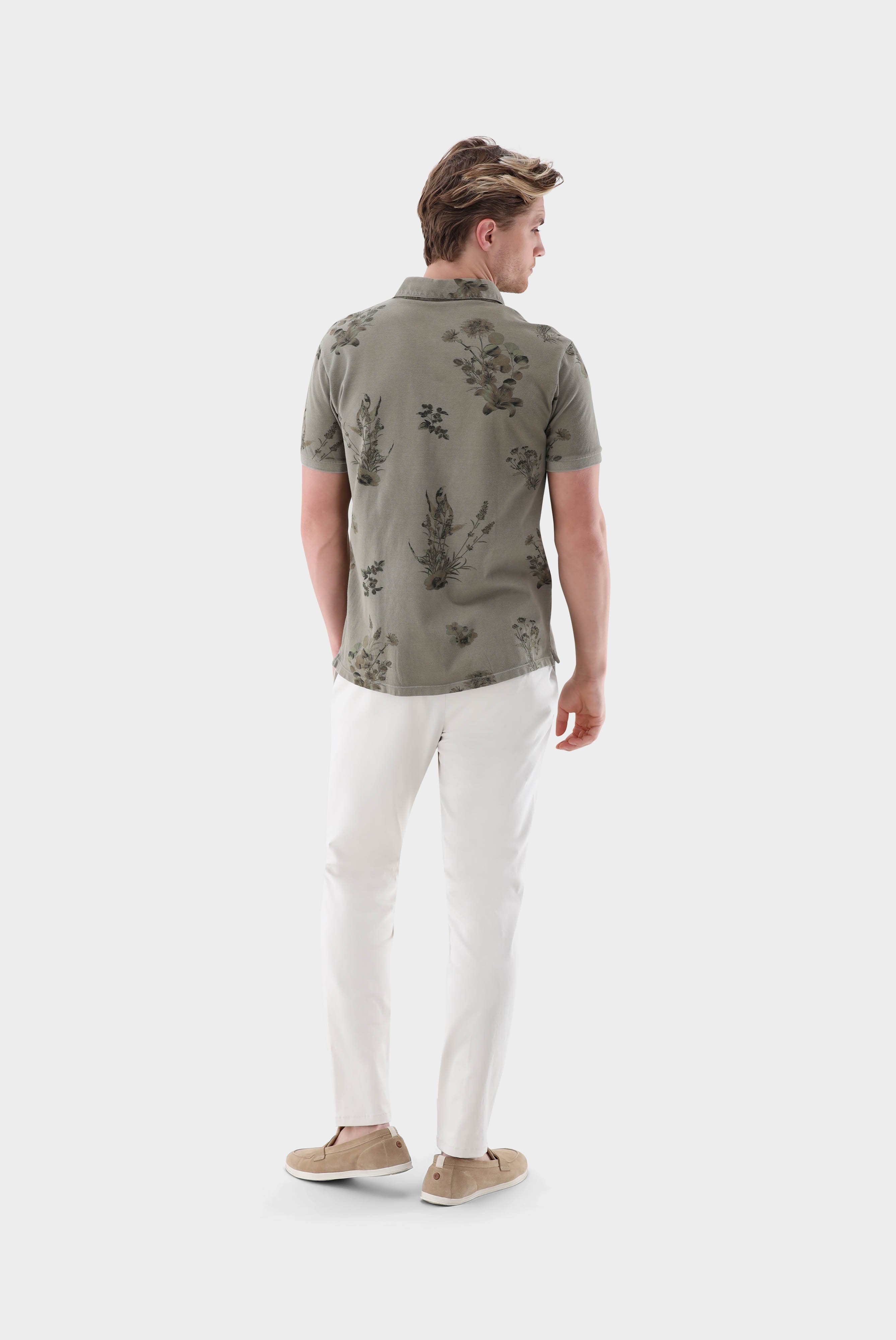 Poloshirts+Garment-Dyed Piqué Polo mit Druck+20.1650.SY.Z20047.970.M