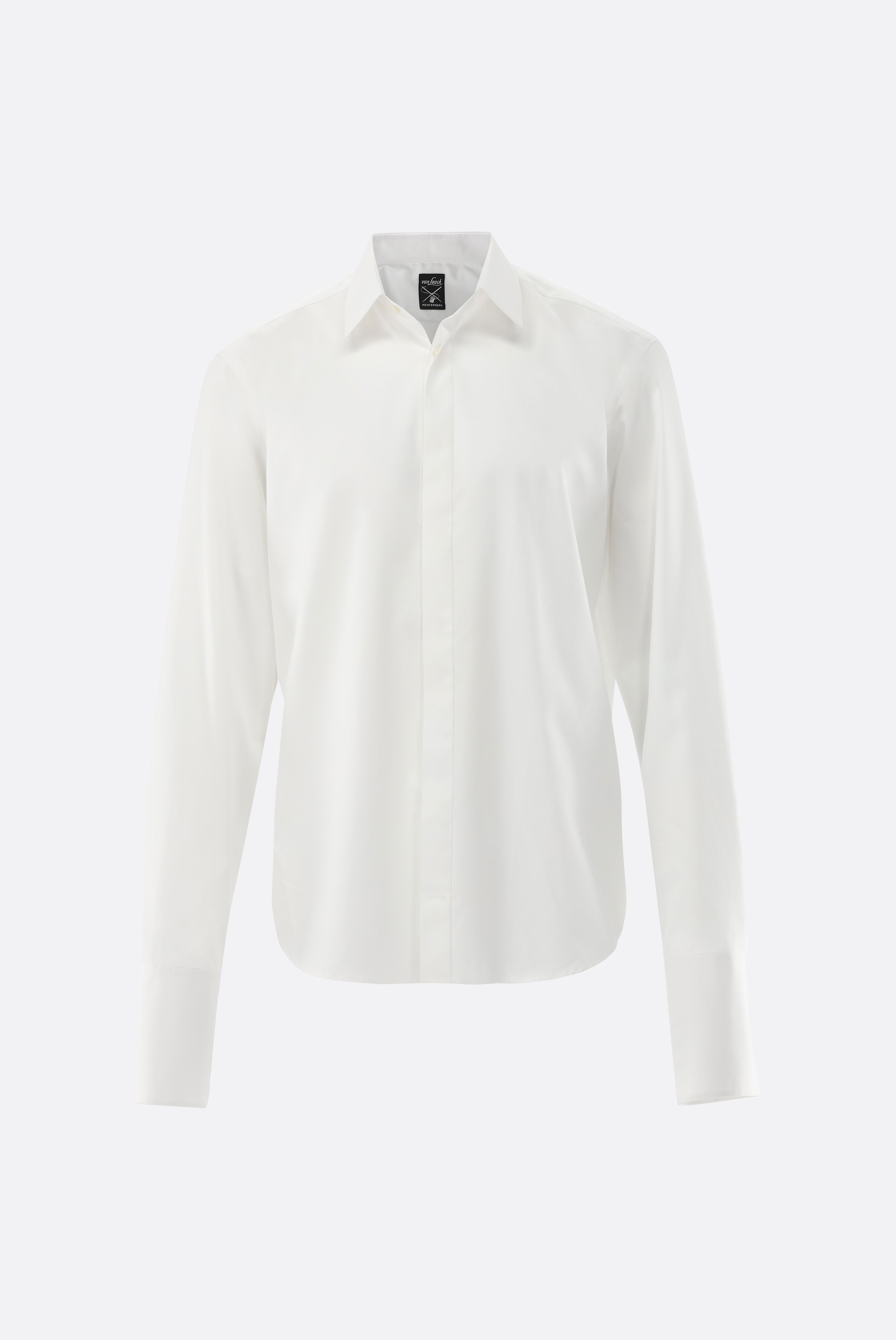 Evening shirt in Poplin with extra long arm