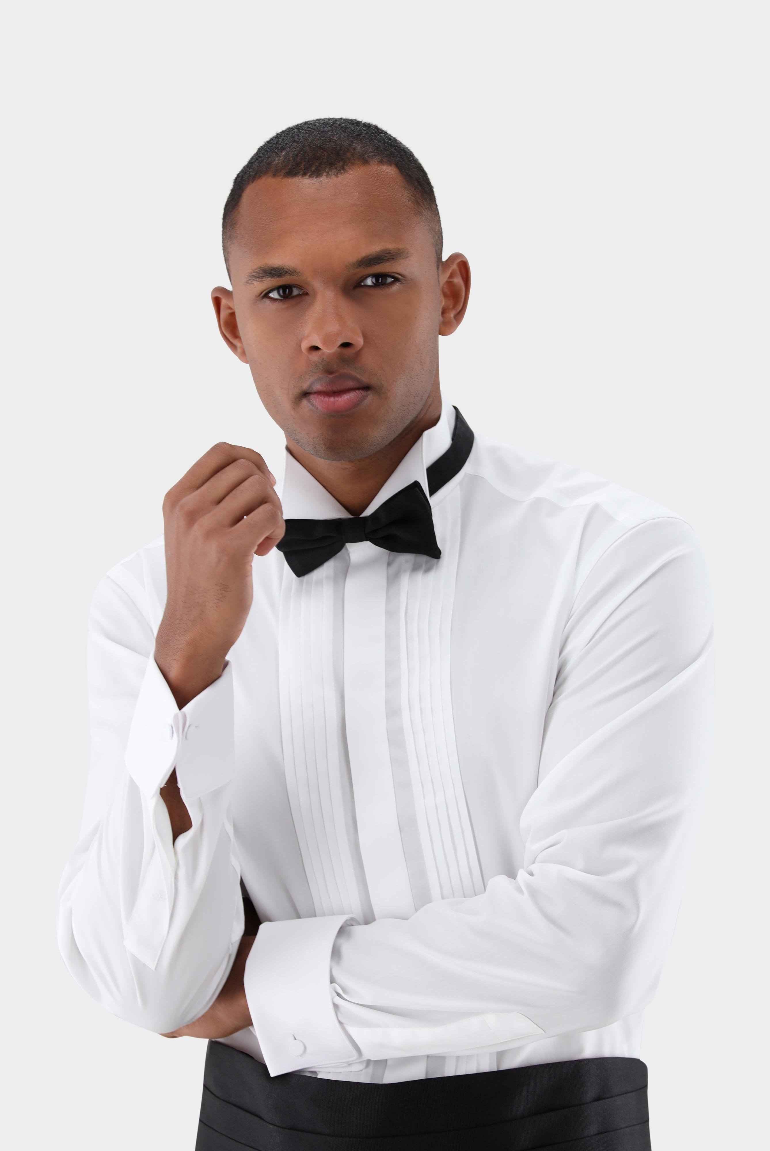 Festliche Hemden+Tuxedo shirt with wing collar Tailor Fit+20.2064.NV.130648.000.37