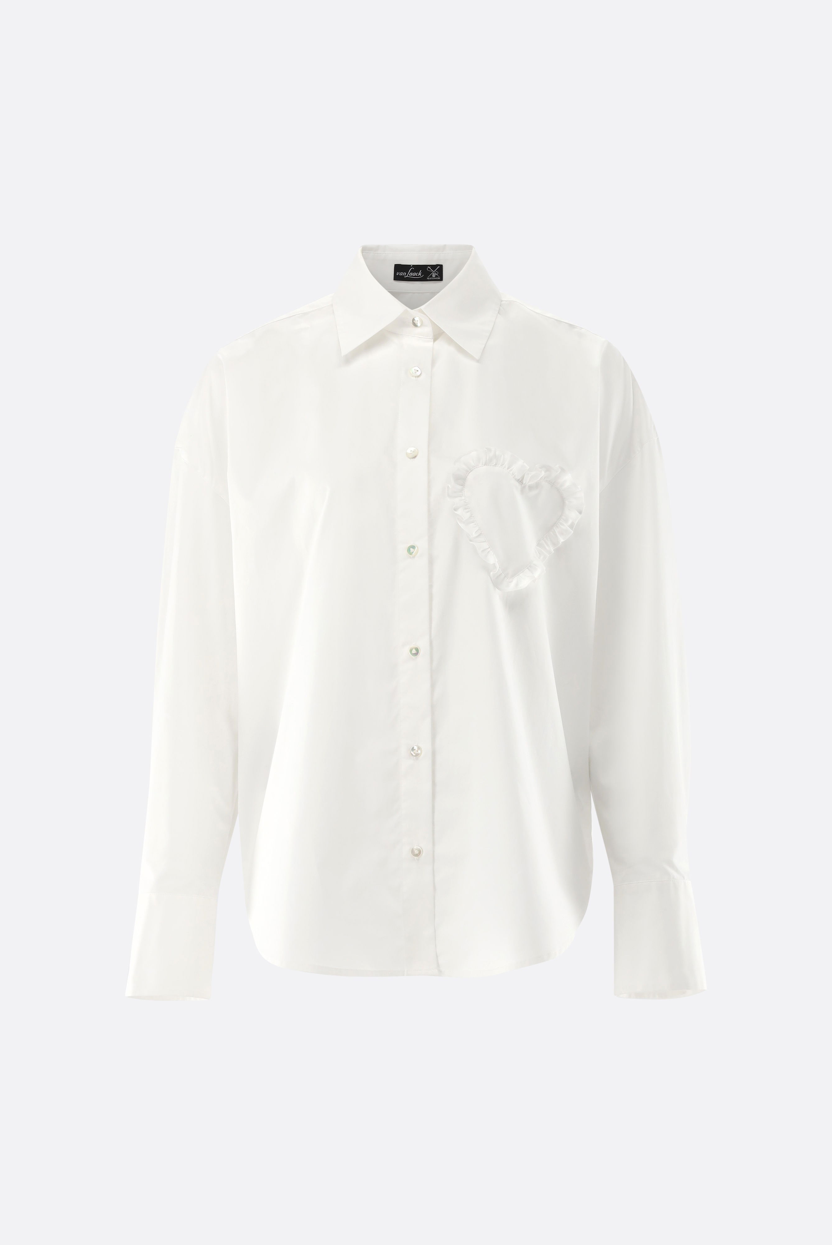 Hemdbluse mit Herz-Tasche