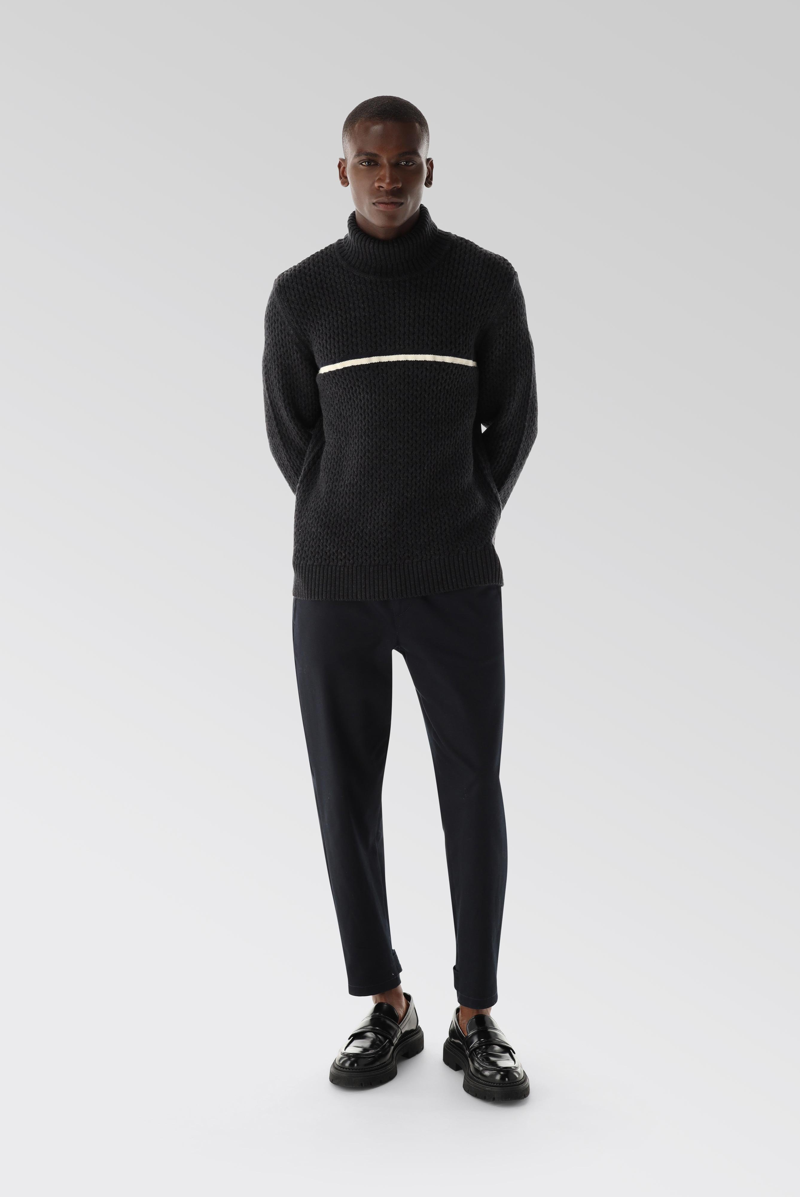 Turtleneck with Merino and Cotton