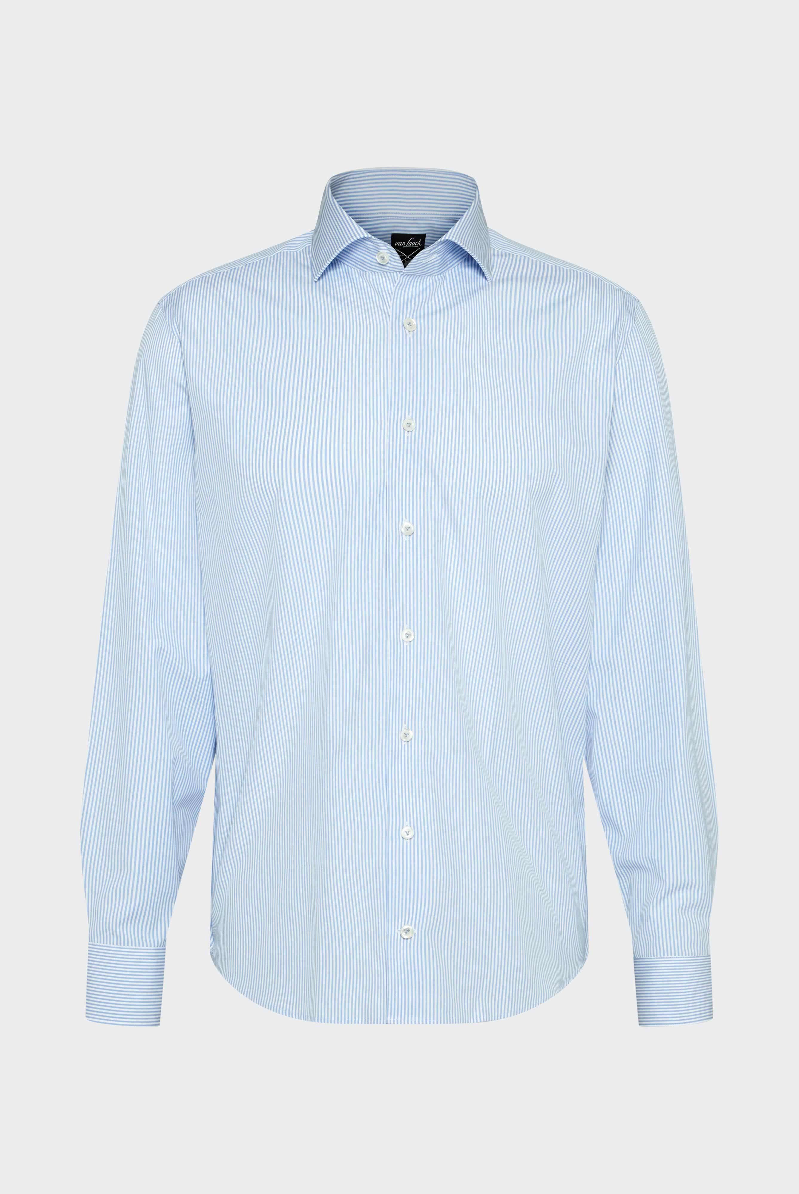 Easy Iron Shirts+Wrinkle Free Thin Striped Poplin Business Shirt+20.2020.AV.141786.720.37