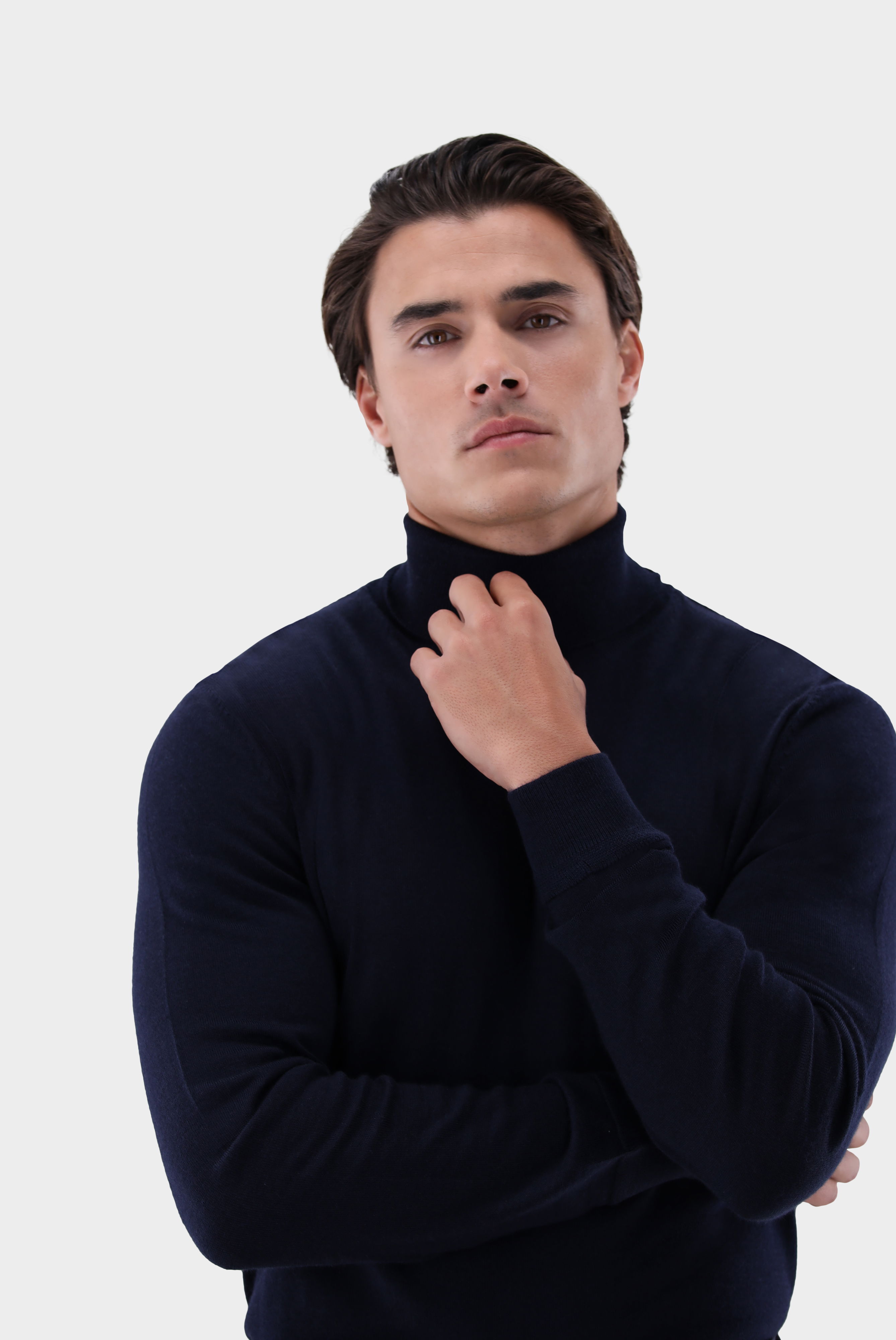 Rollkragenpullover aus Merzerisierter Merinowolle günstig online kaufen