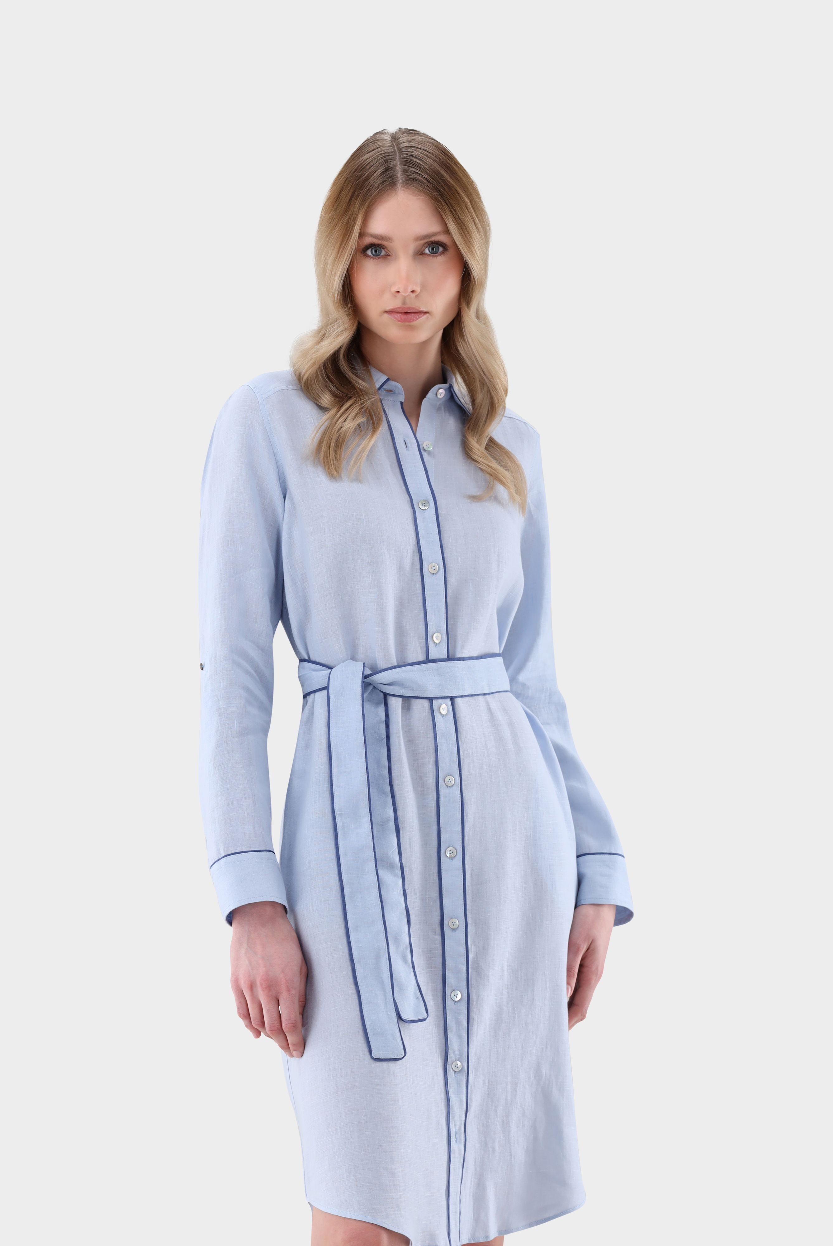 Hemdblusenkleid aus Leinen