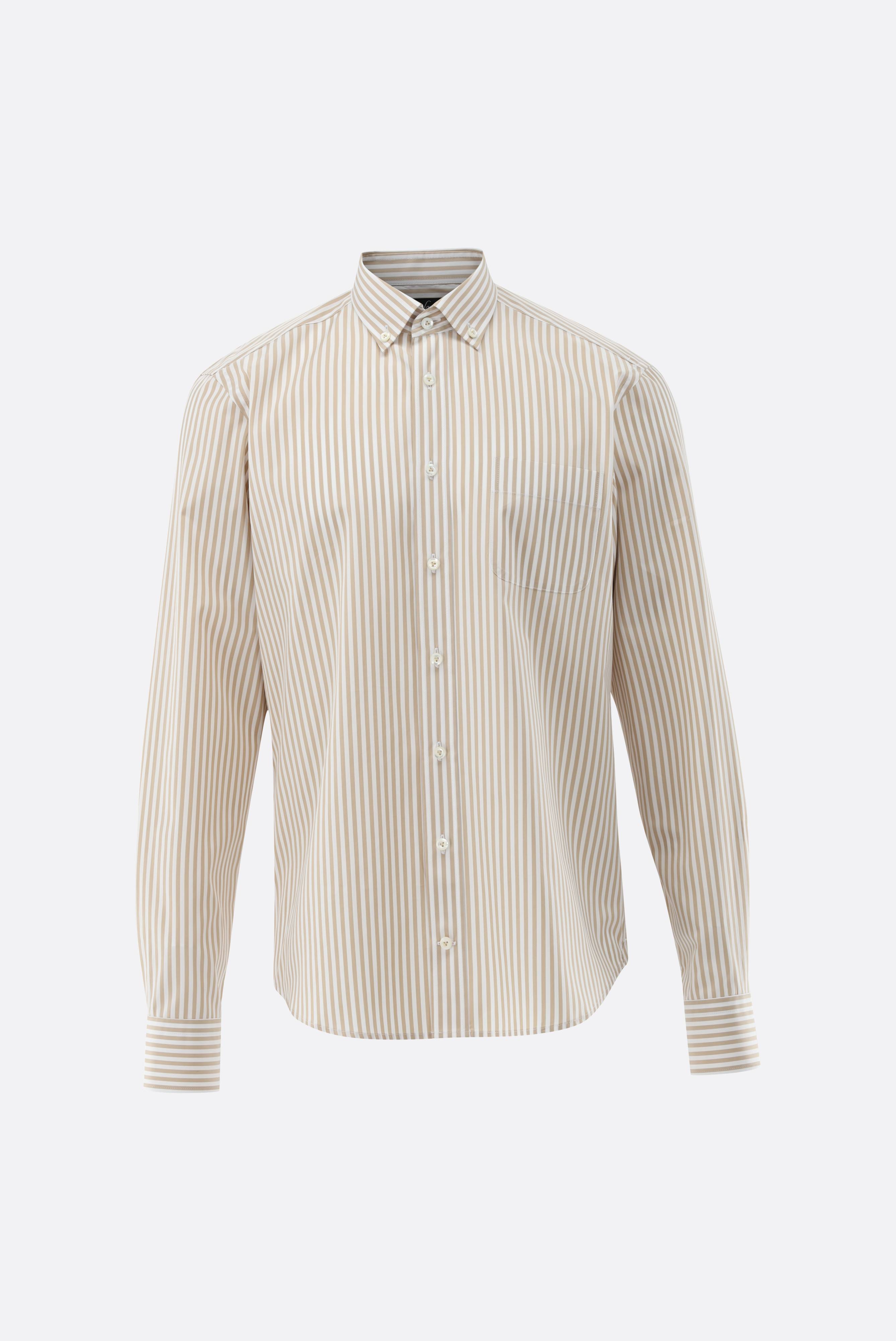 Button-Down Hemd gestreift mit extralangem Arm