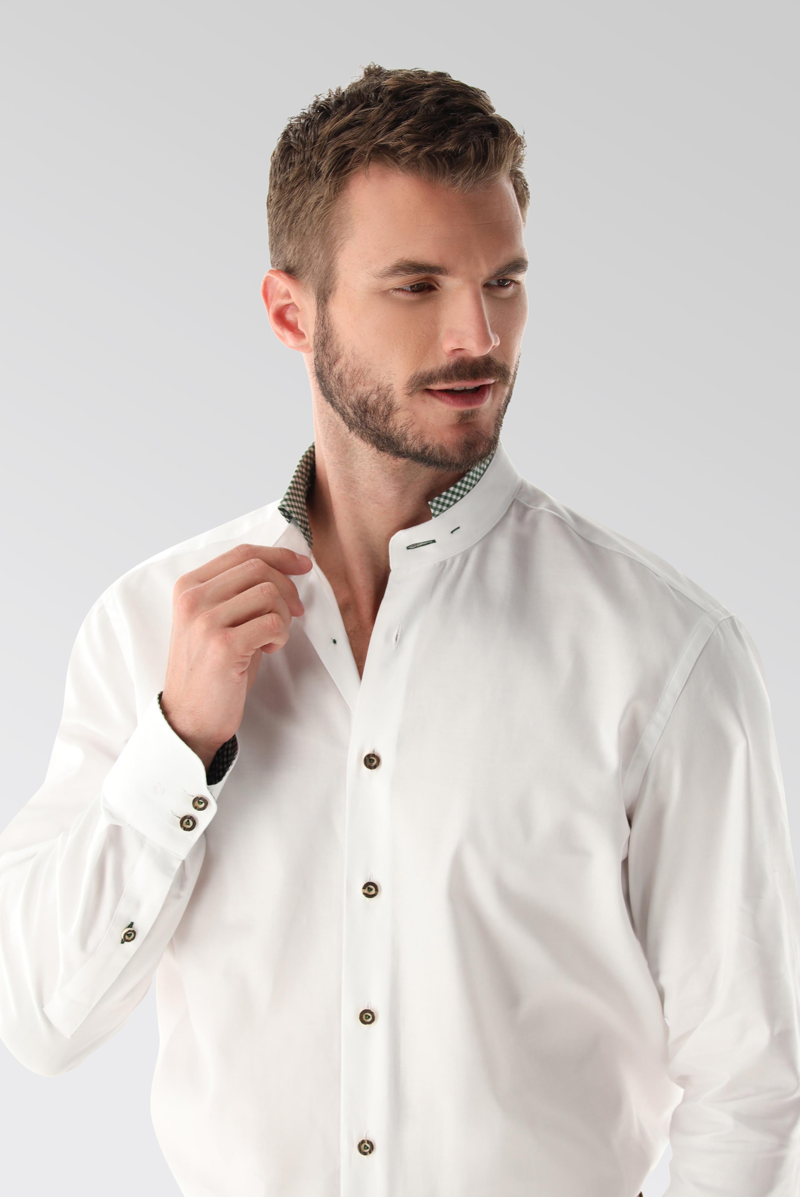 Oxford Trachtenhemd mit Farbdetail Tailor Fit