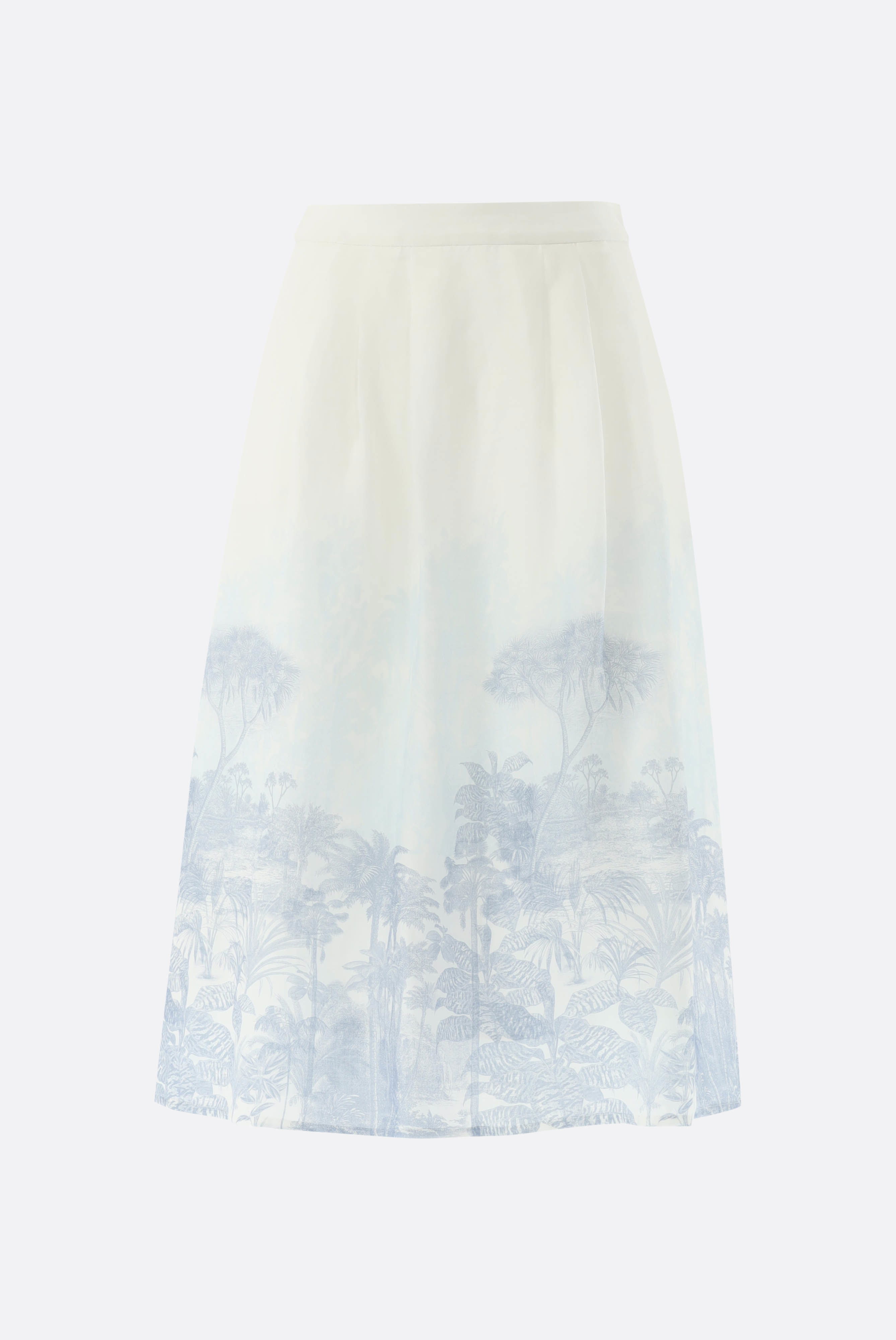 Rock mit Tropical-Druck