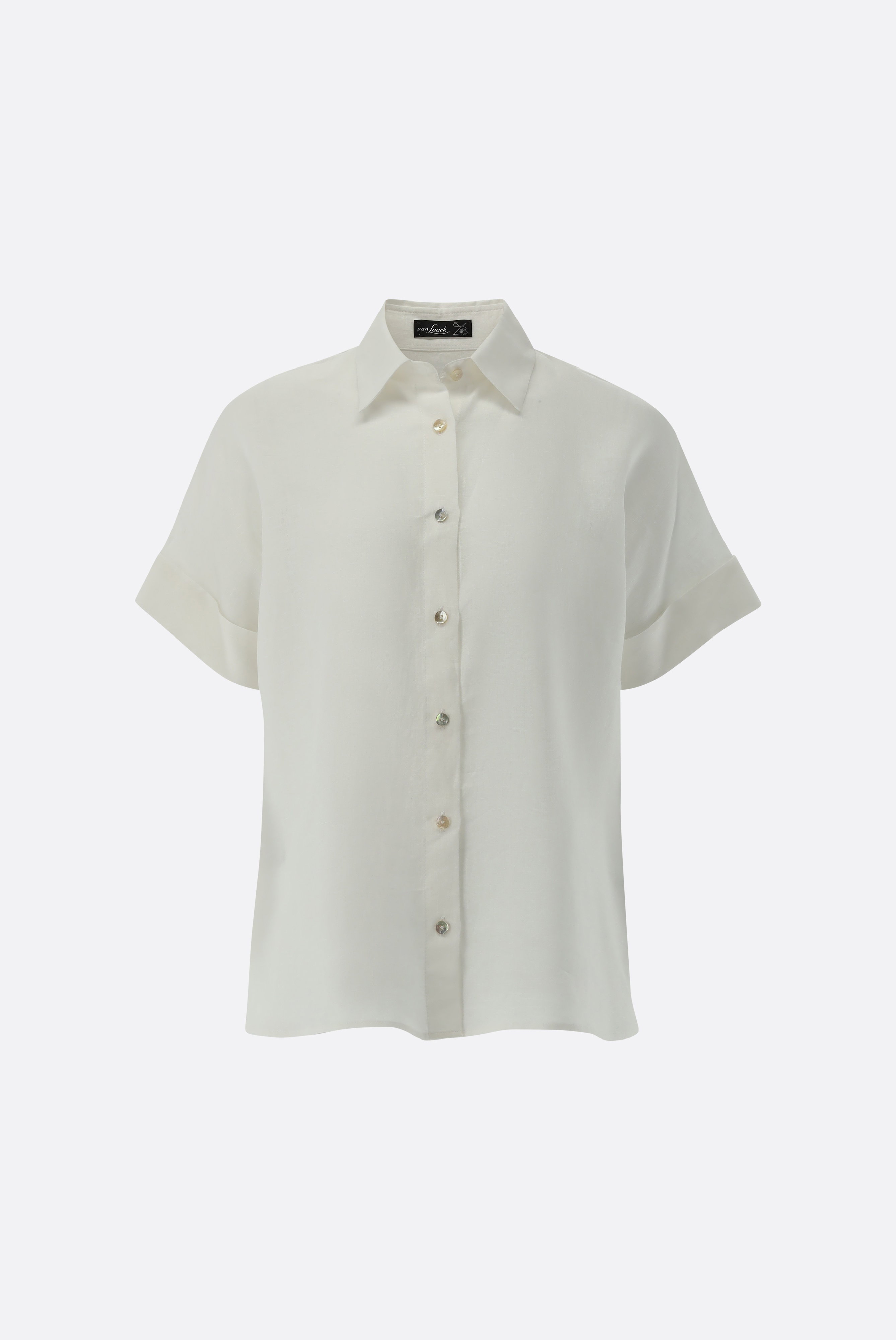 Hemdbluse kurzarm aus Leinen