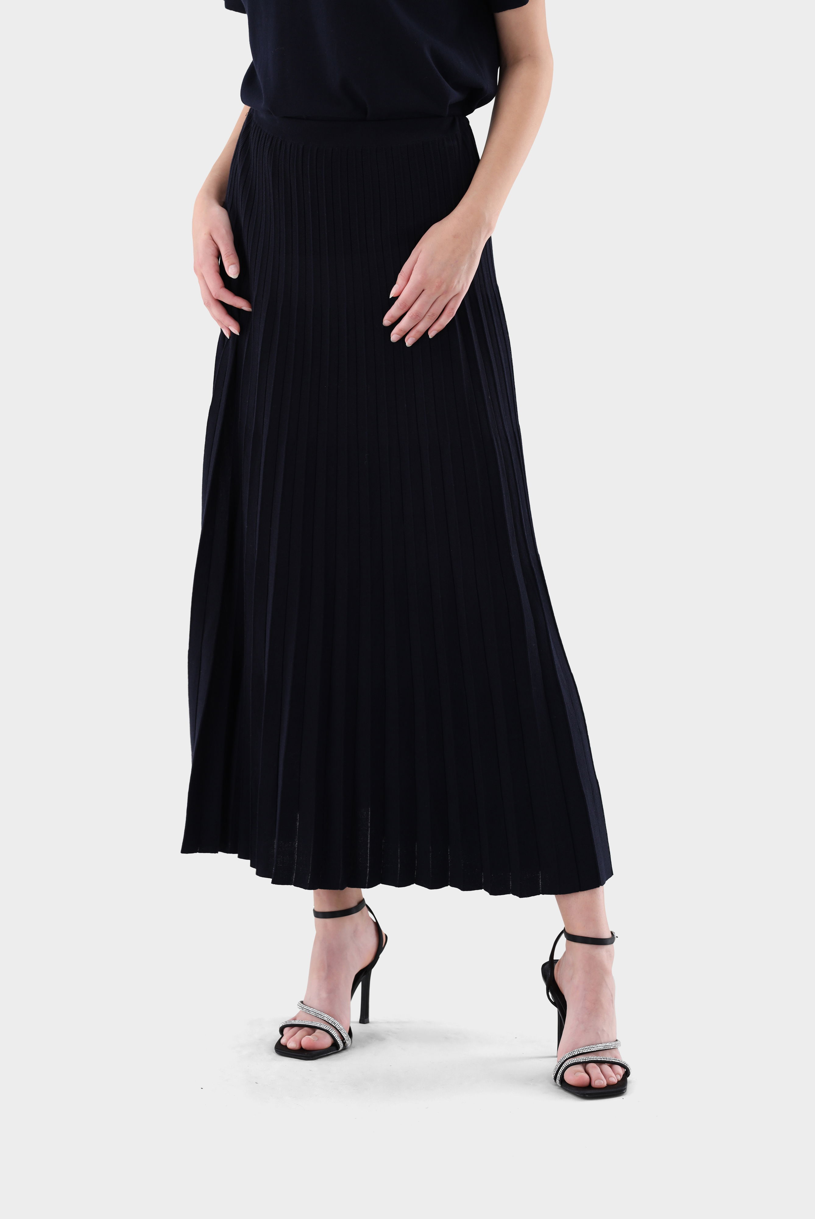 Plissé-Rock aus Baumwolle