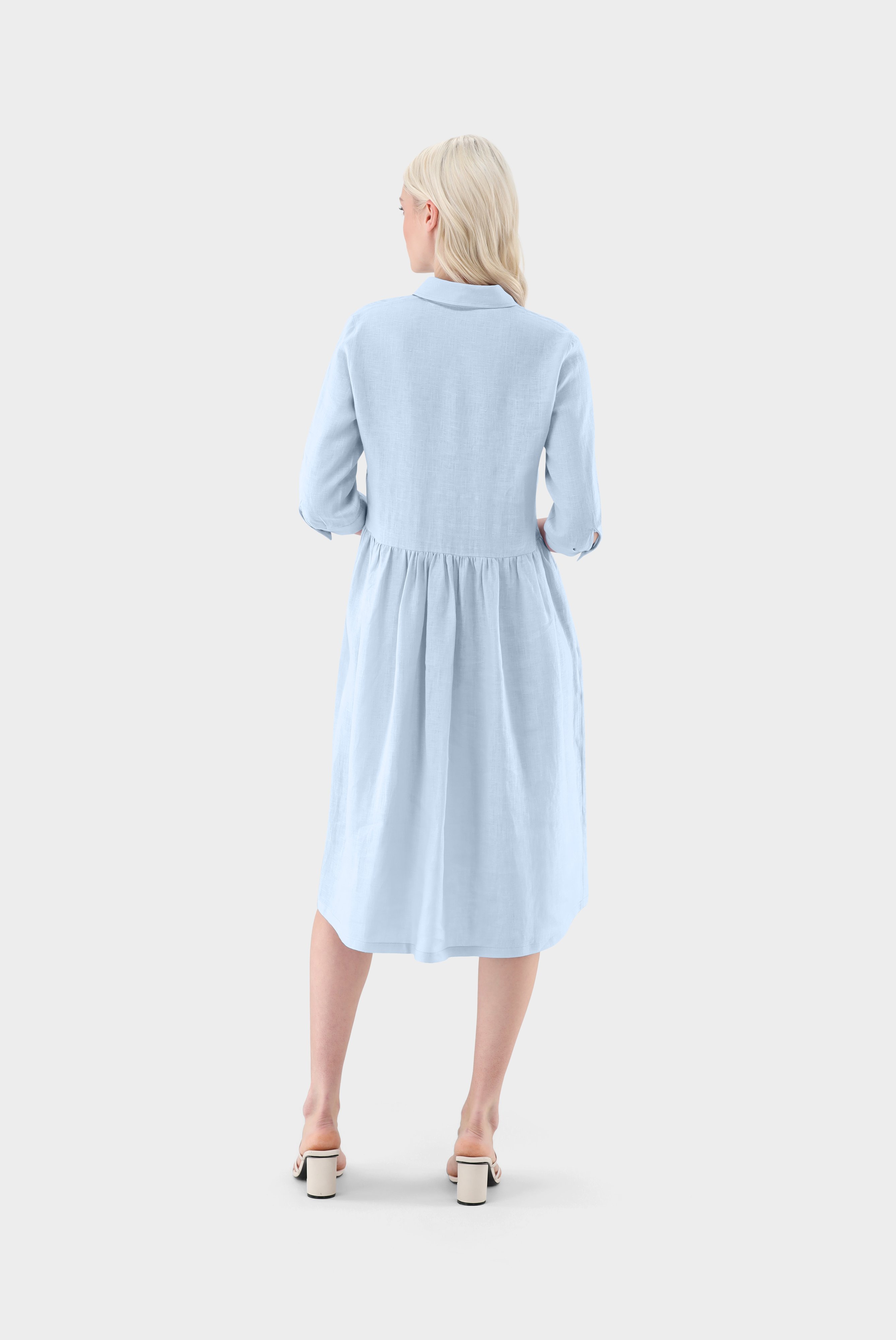 Kleider & Röcke+Hemdblusenkleid aus Leinen+05.658Y.07.150555.710.32