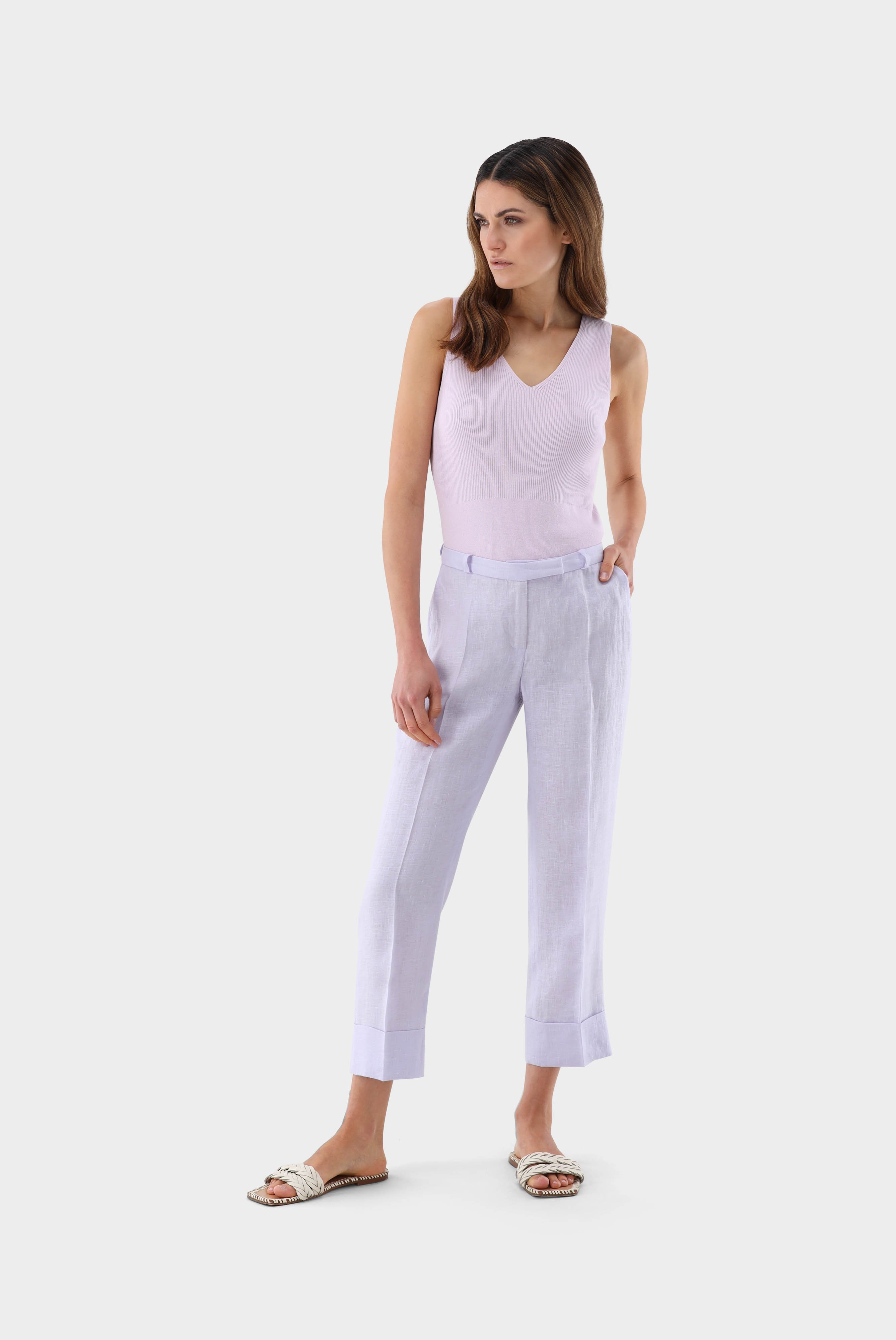 Jeans & Trousers+Linen Pants with Cuff+05.657V..H50555.610.36