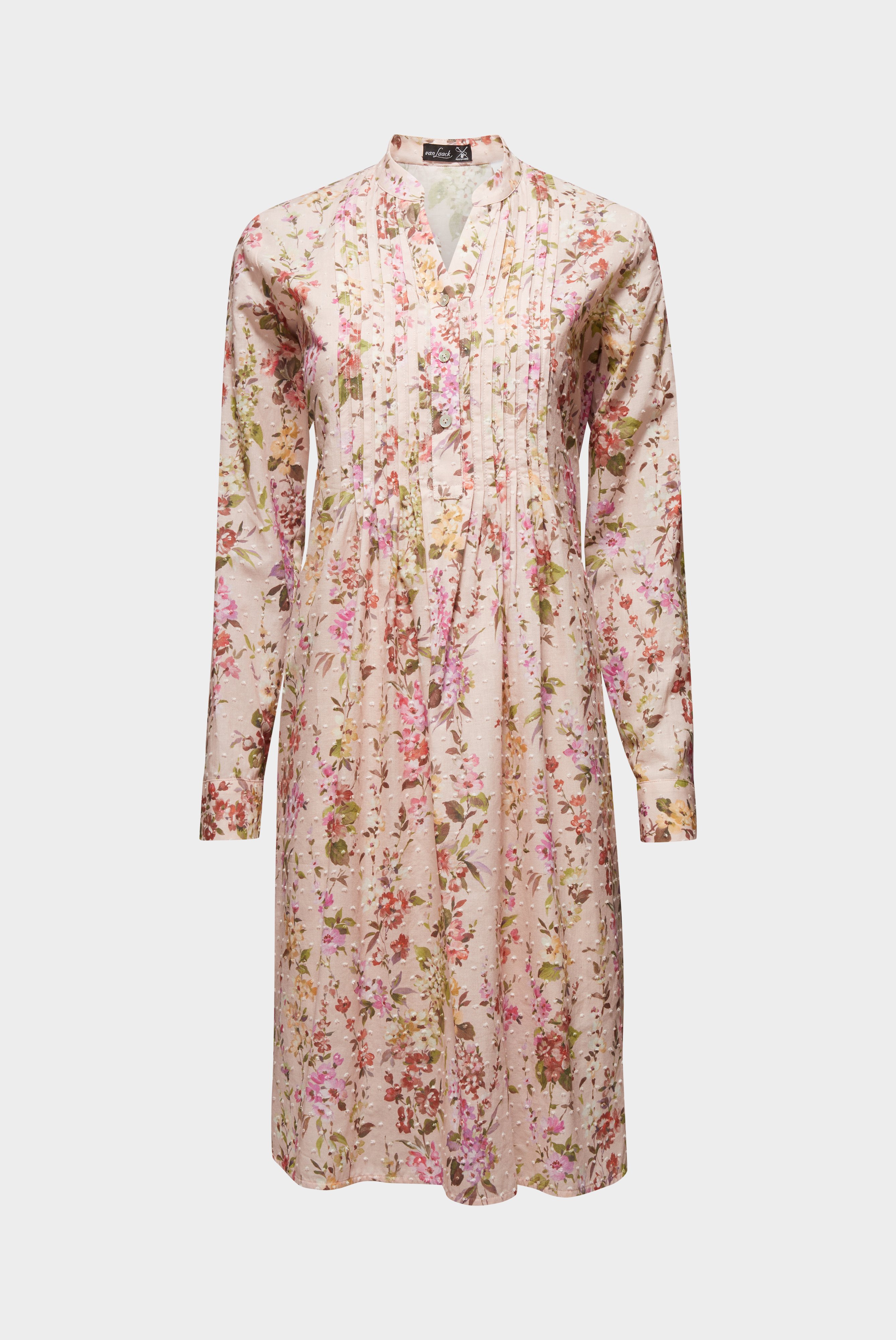 Dresses & Skirts+Knee-length slip dress with floral print+05.657K.70.170154.515.34