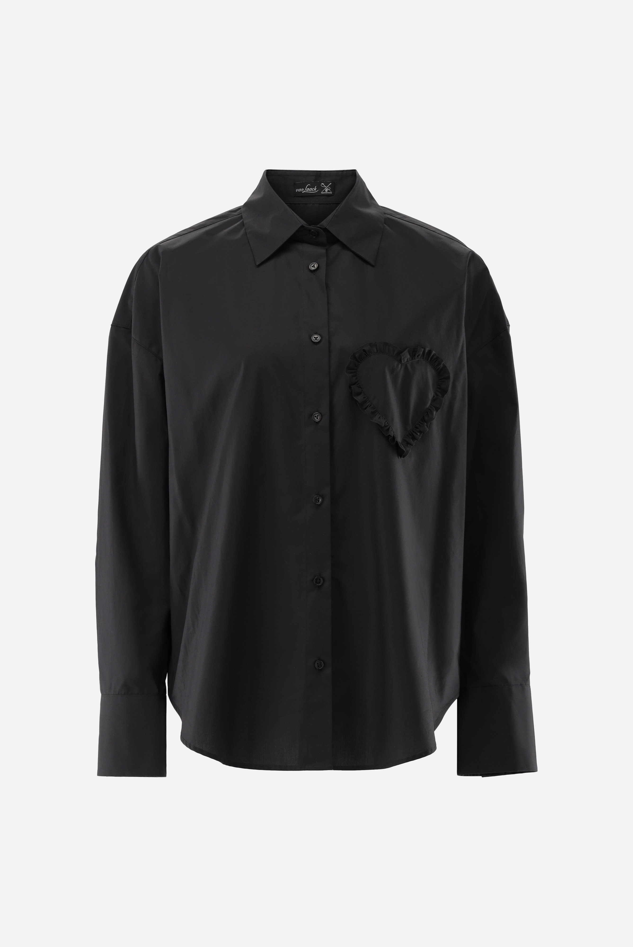 Hemdbluse mit Herz-Tasche