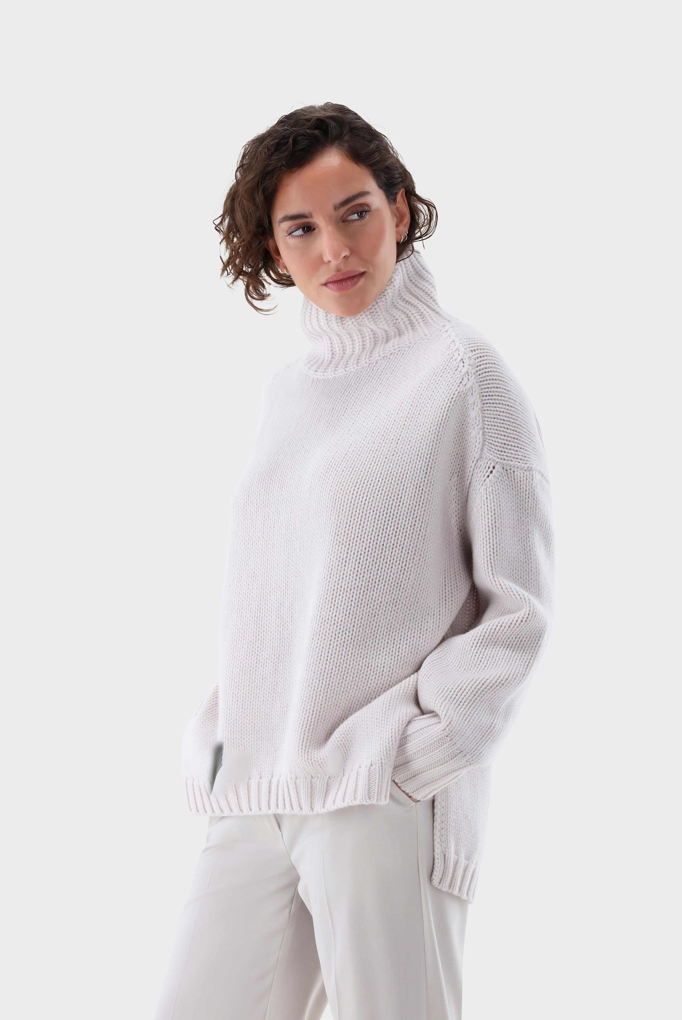 Rollkragenpullover oversized mit Kaschmir