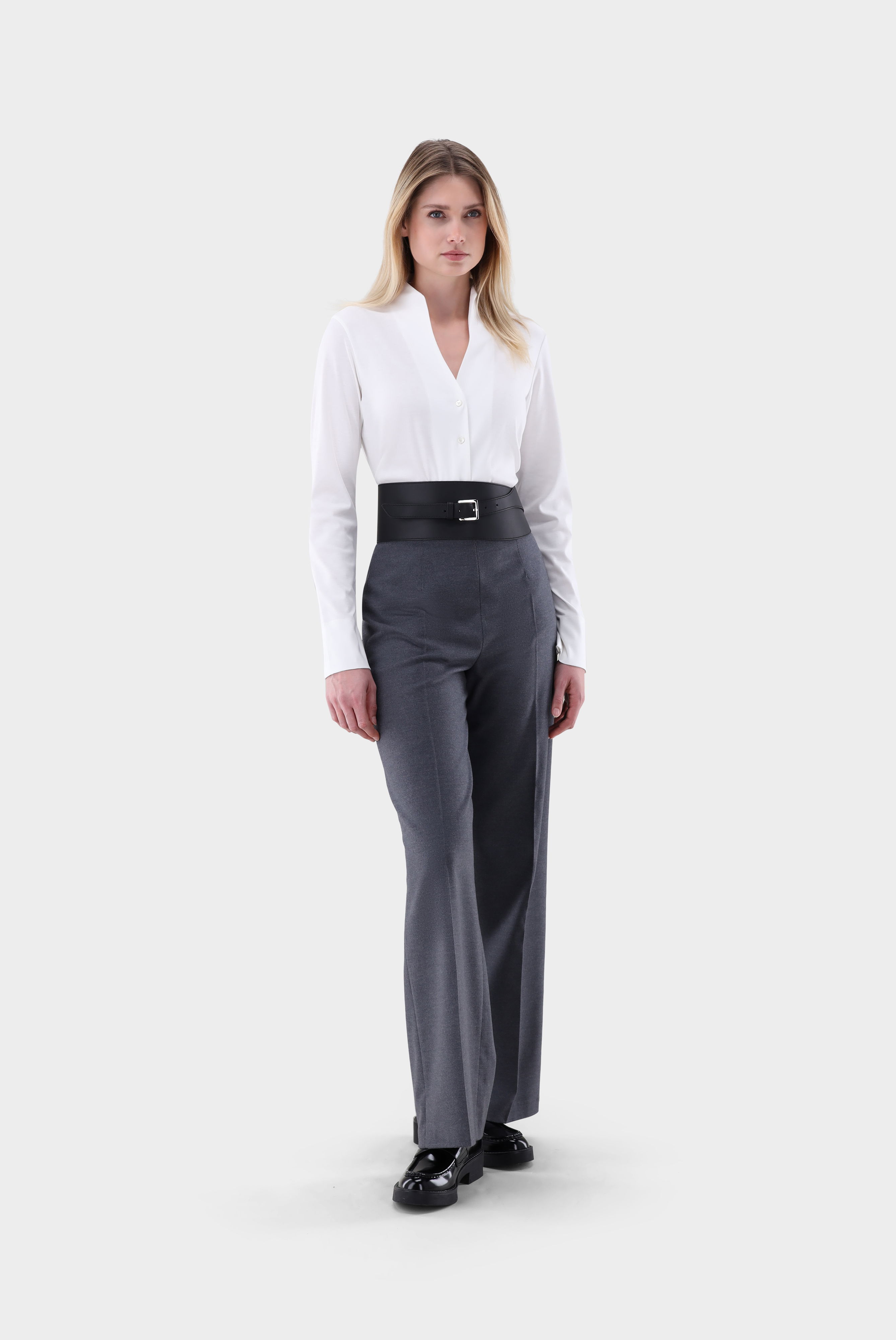 Jersey Kelchkragenbluse günstig online kaufen
