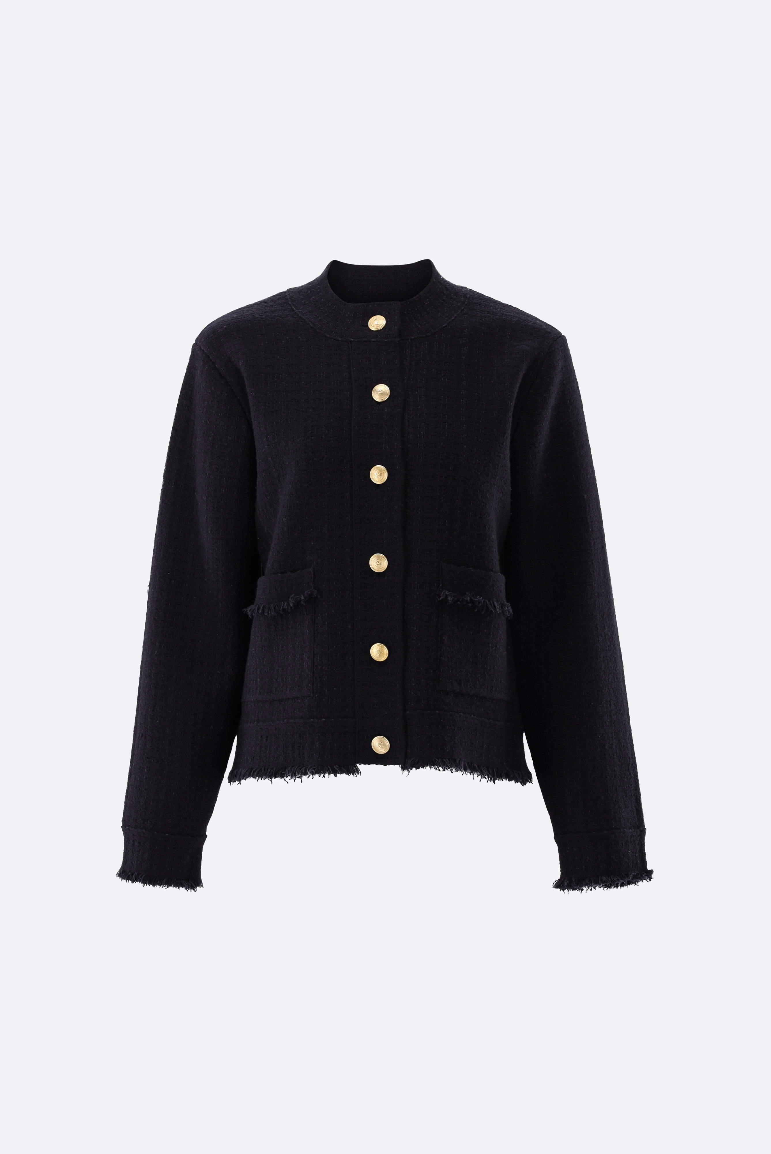 Blazer gestrickt mit Tweed Optik