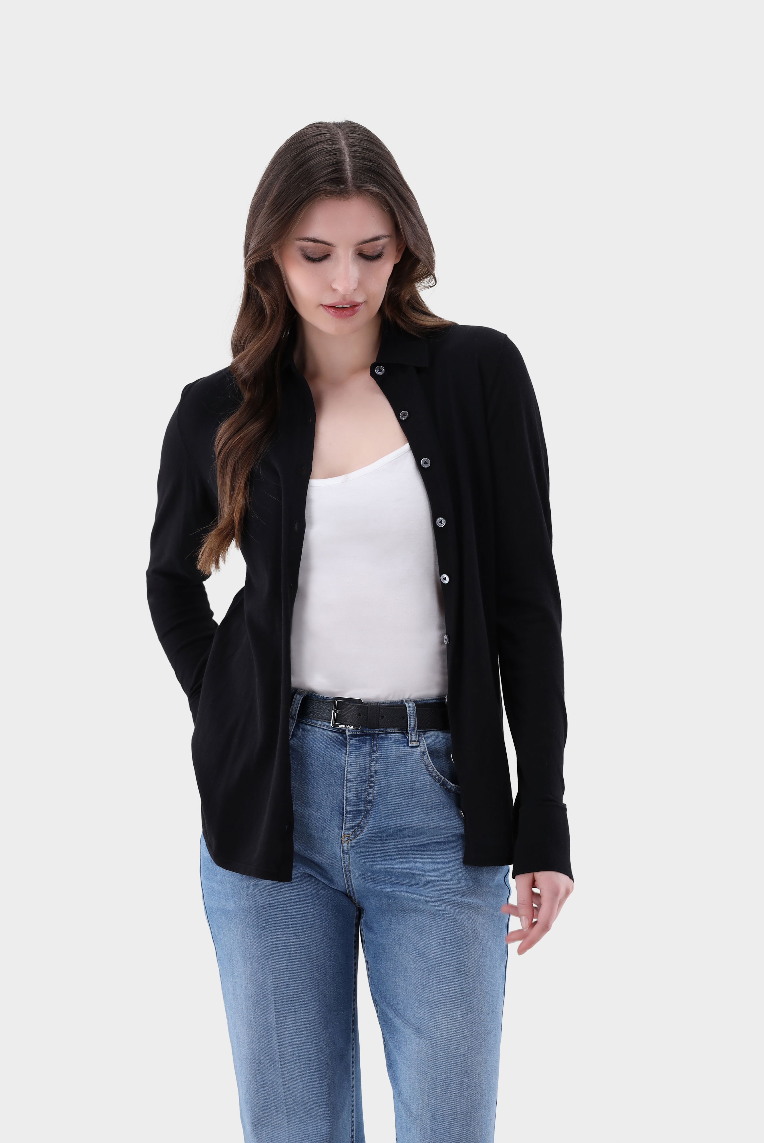 Strickhemd aus Air Cotton