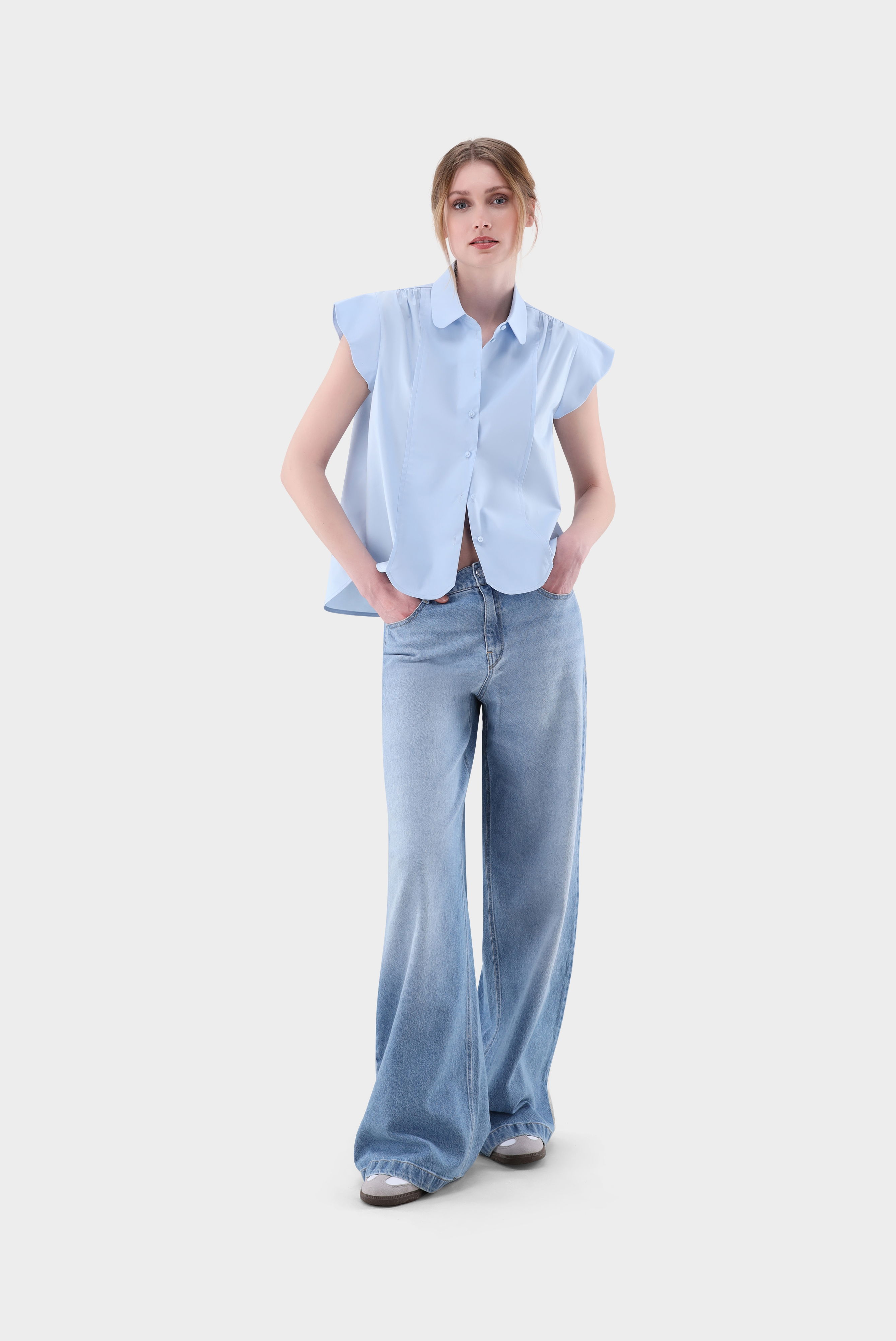 Ärmellose Cropped Bluse günstig online kaufen